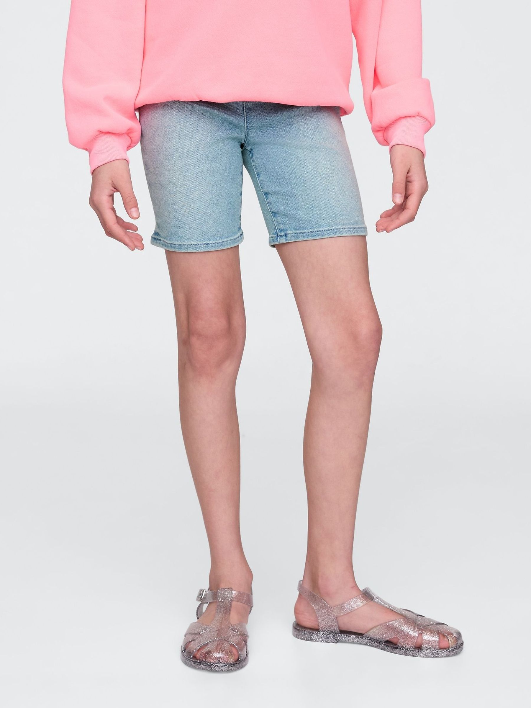Blue Denim Bike Shorts (F69213) | £20