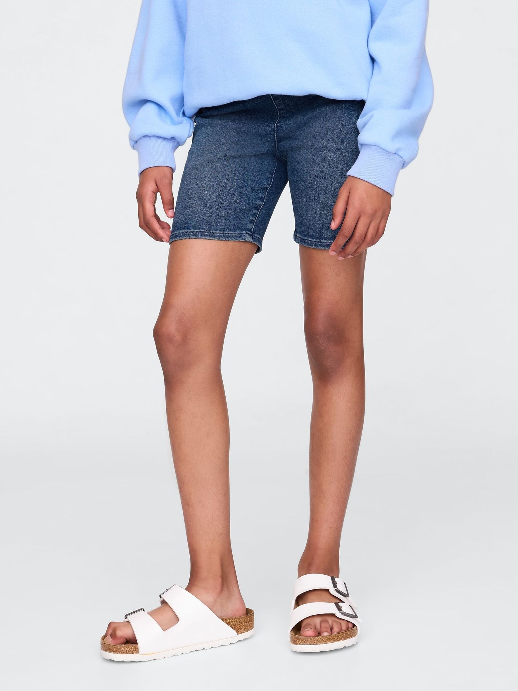 Dark Blue Denim Bike Shorts (F69214) | £20