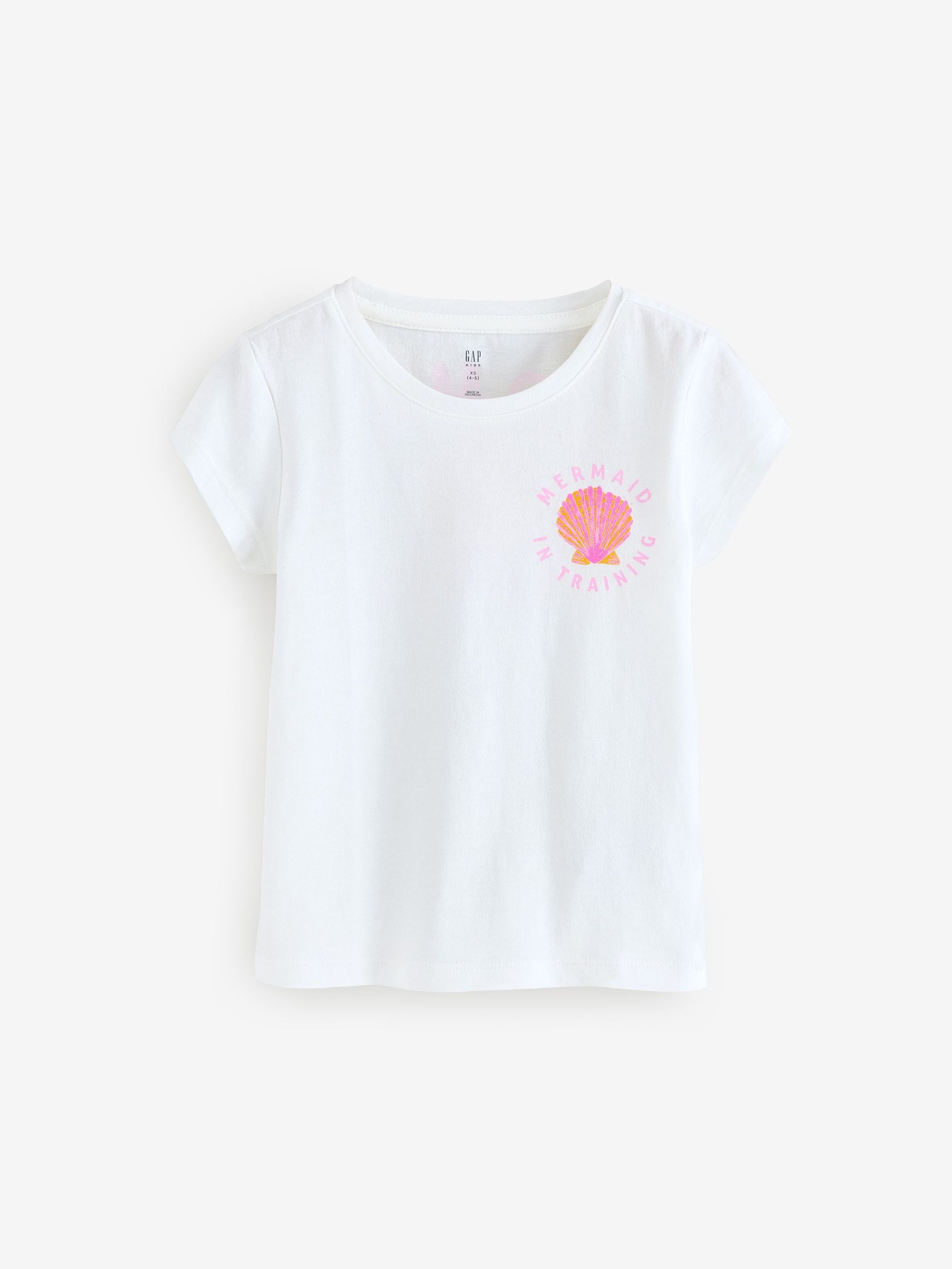 White Shell Logo Short Sleeve Crew Neck T-Shirt (F69222) | £10