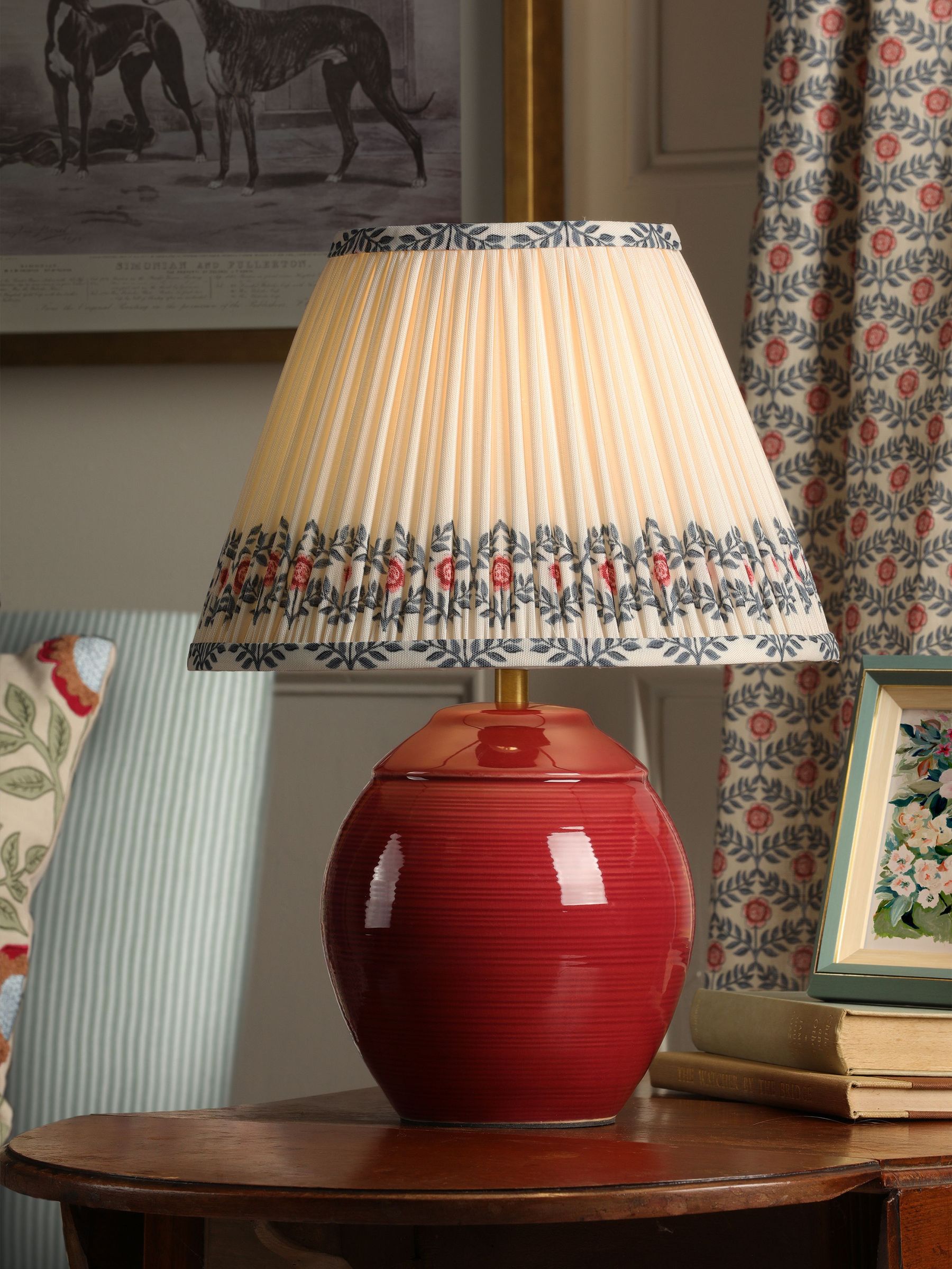 Red Wentworth Table Lamp (F69251) | £90