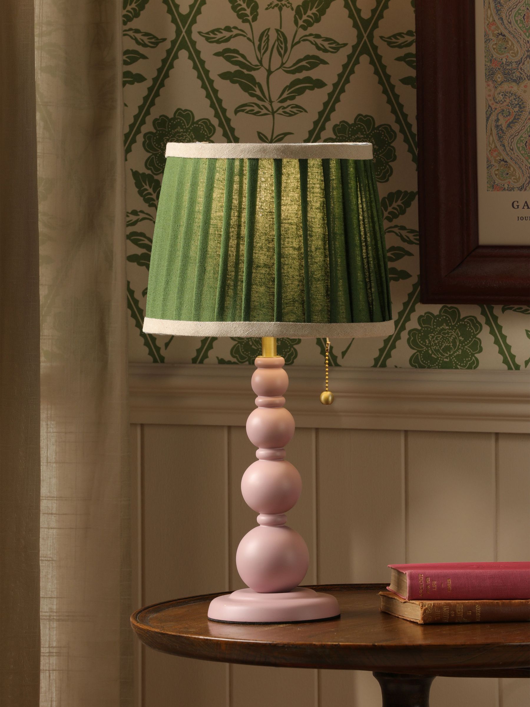 Pink Harewood Table Lamp (F69255) | £75
