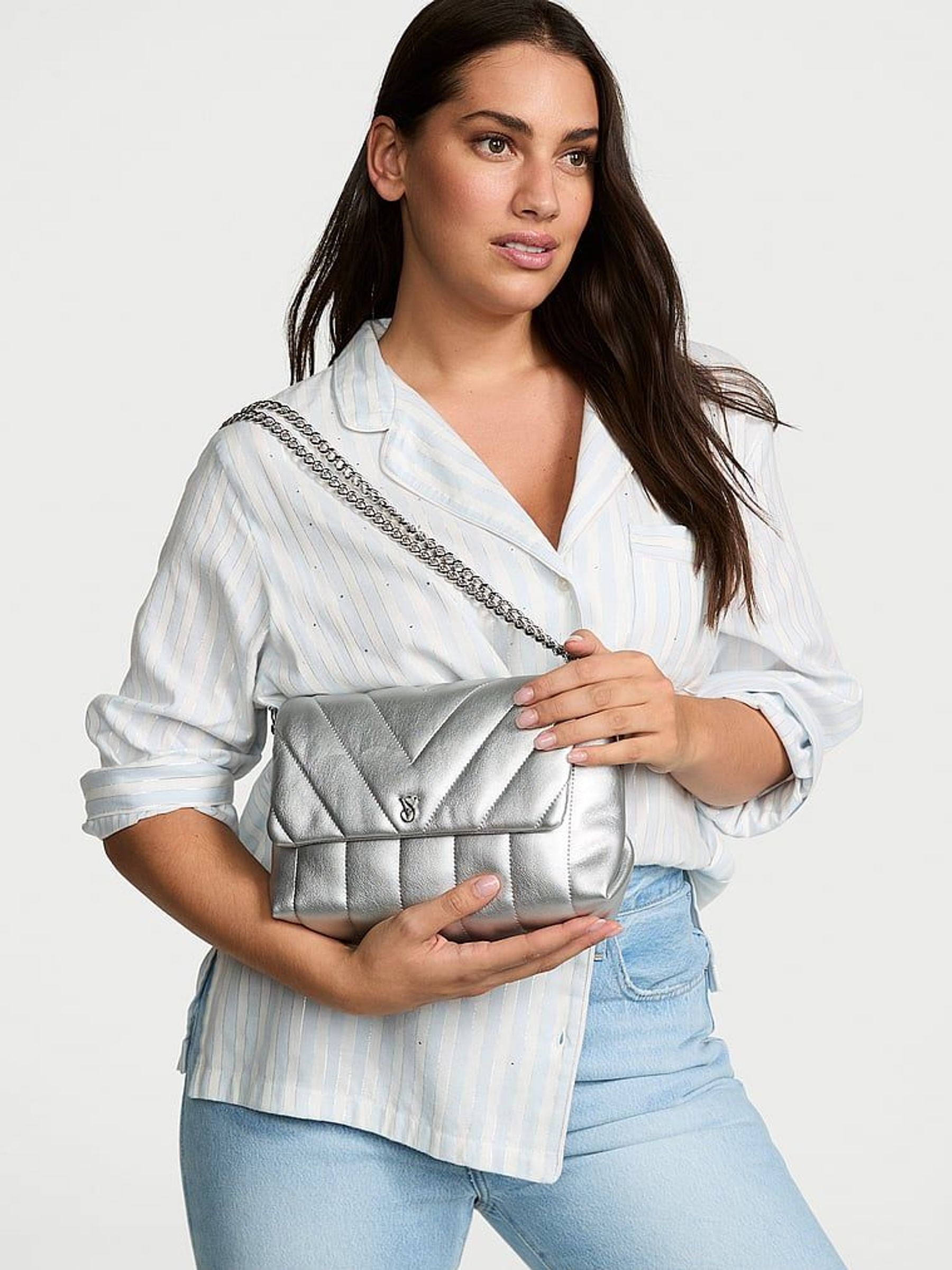 Silver Crossbody Bag (F69416) | £69