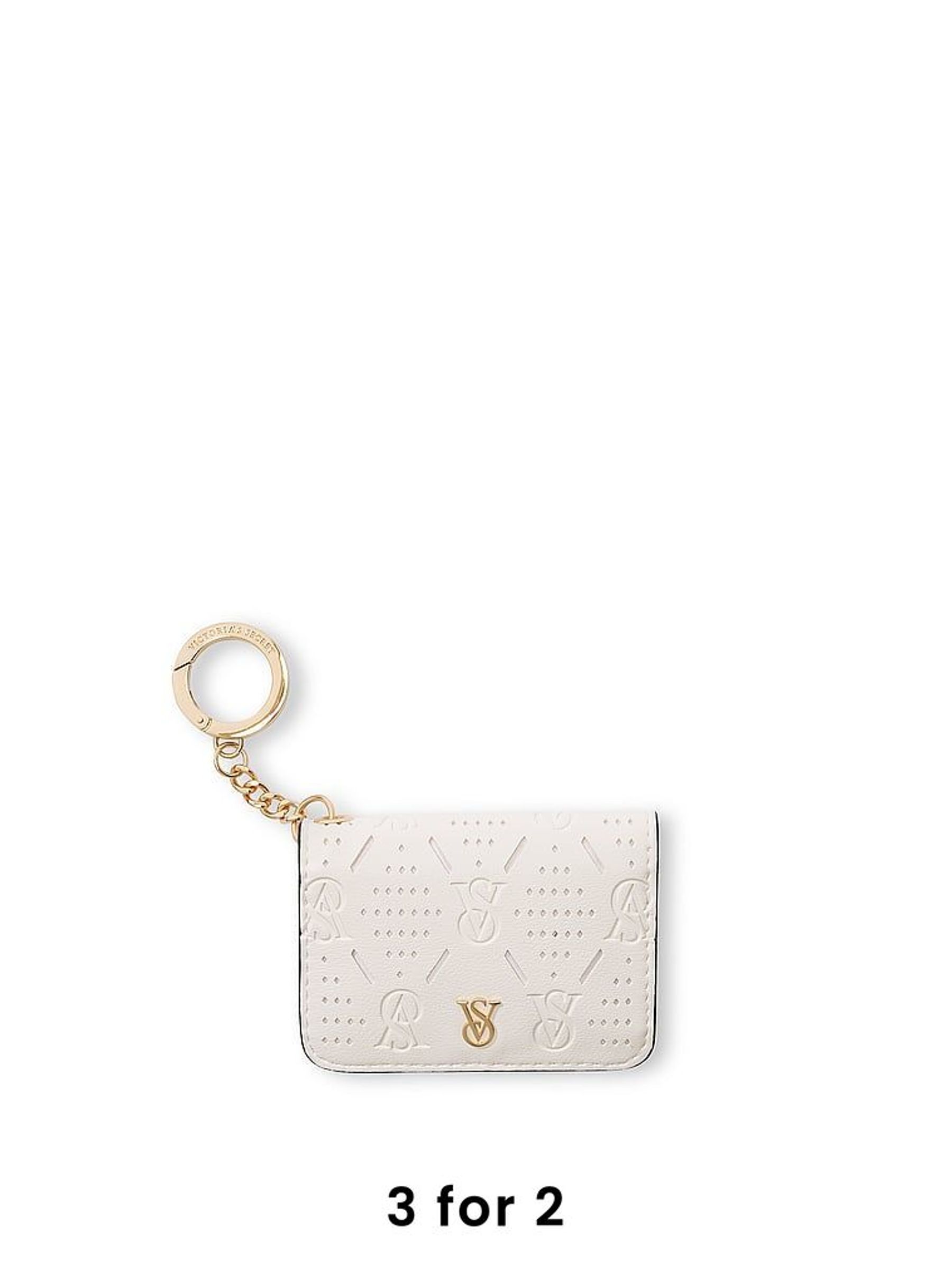 White Foldable Card Holder Keyring (F69417) | £15
