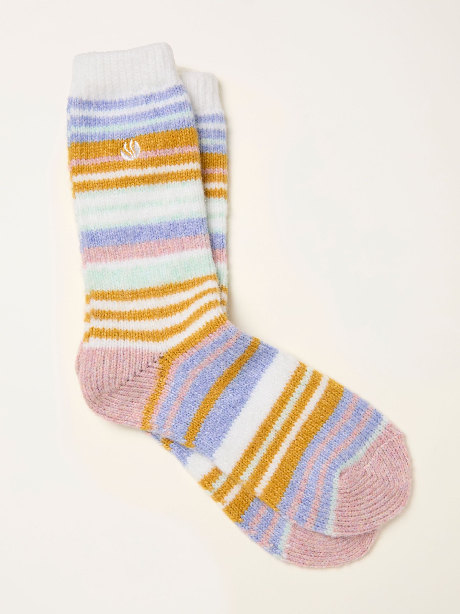 Multi Colour Super Soft Striped Socks (F69482) | £10.50