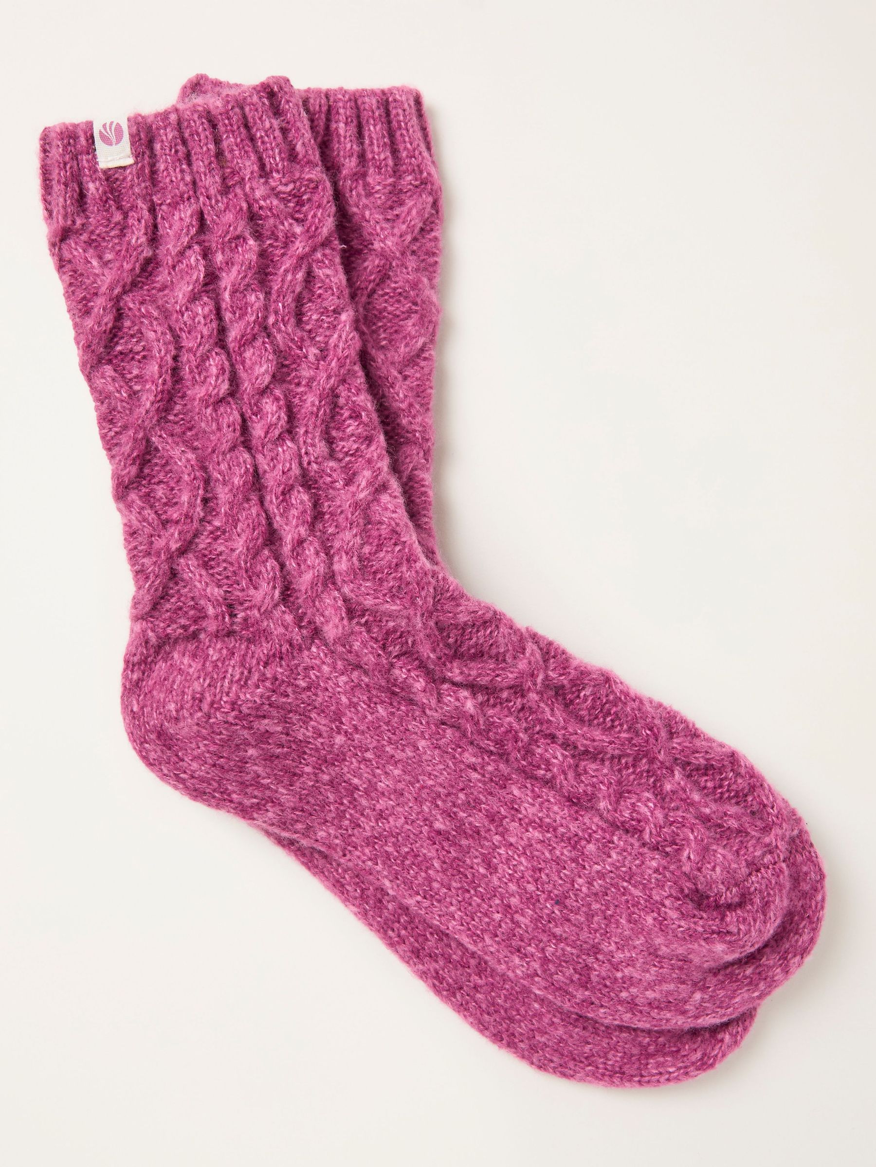 Purple Cable Lounge Socks (F69496) | £14