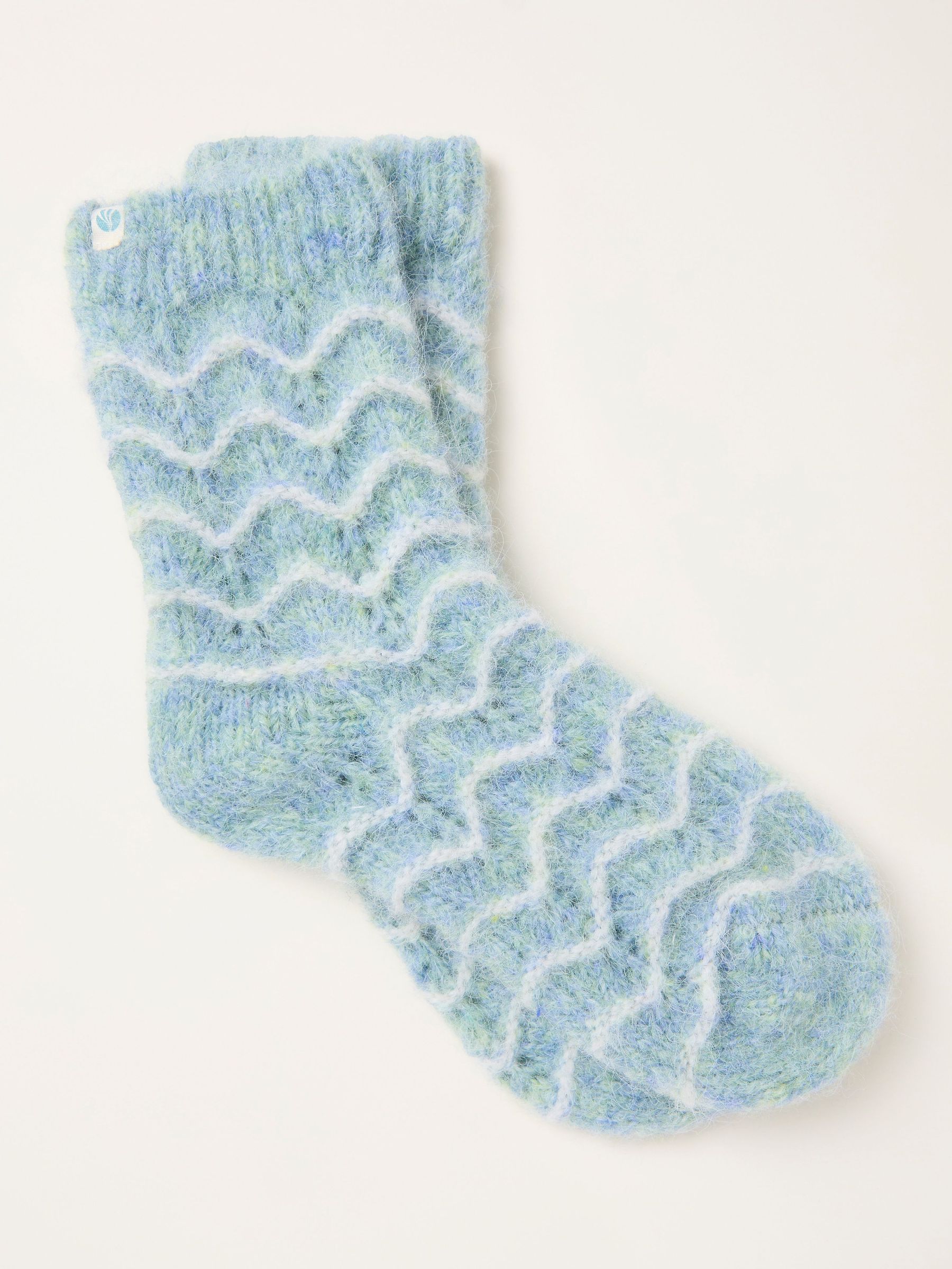Green Pointelle Lounge Socks (F69500) | £12.50