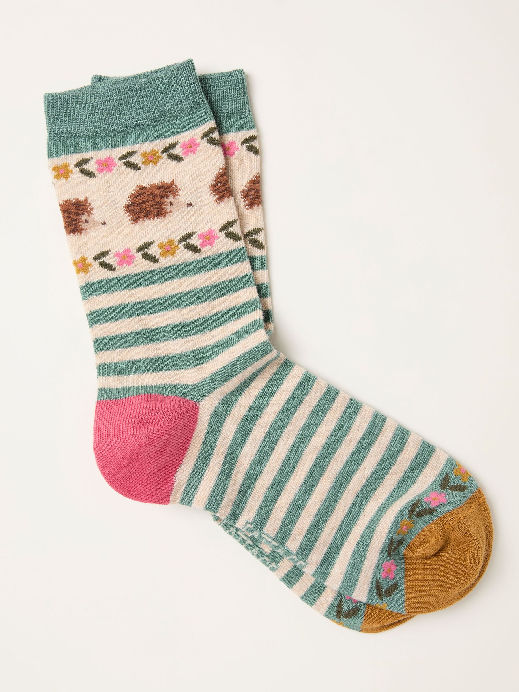 Green Hedgehog Socks (F69517) | £7.50