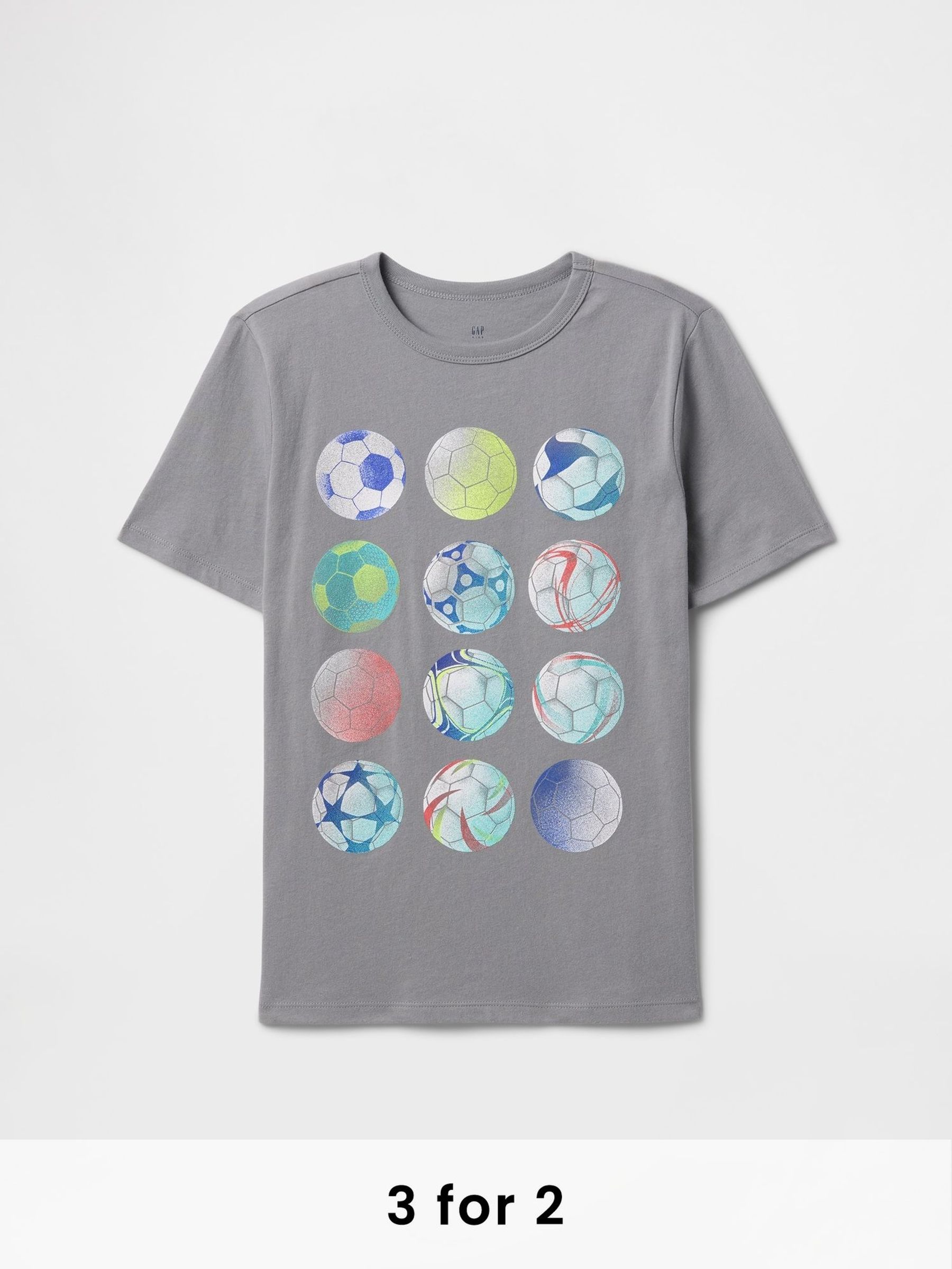 Grey Short Sleeve Graphic T-Shirt (4-13yrs) (F70161) | £10
