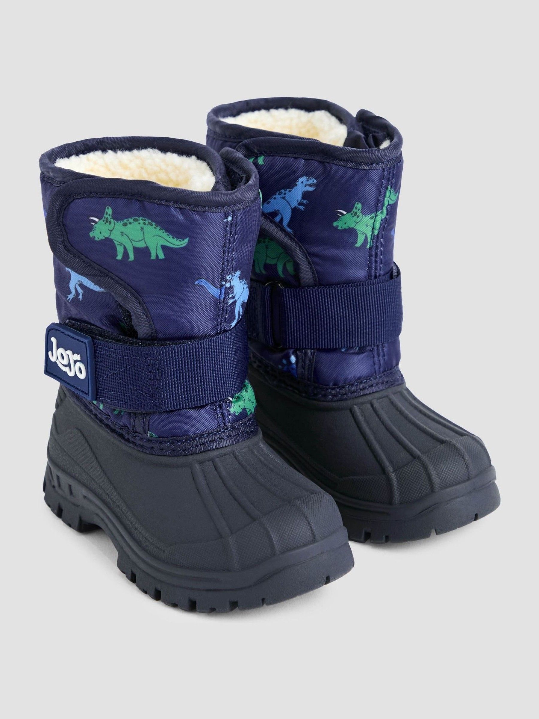Navy Dino Cosy Snow Boots (F70306) | £32.50 - £38.50