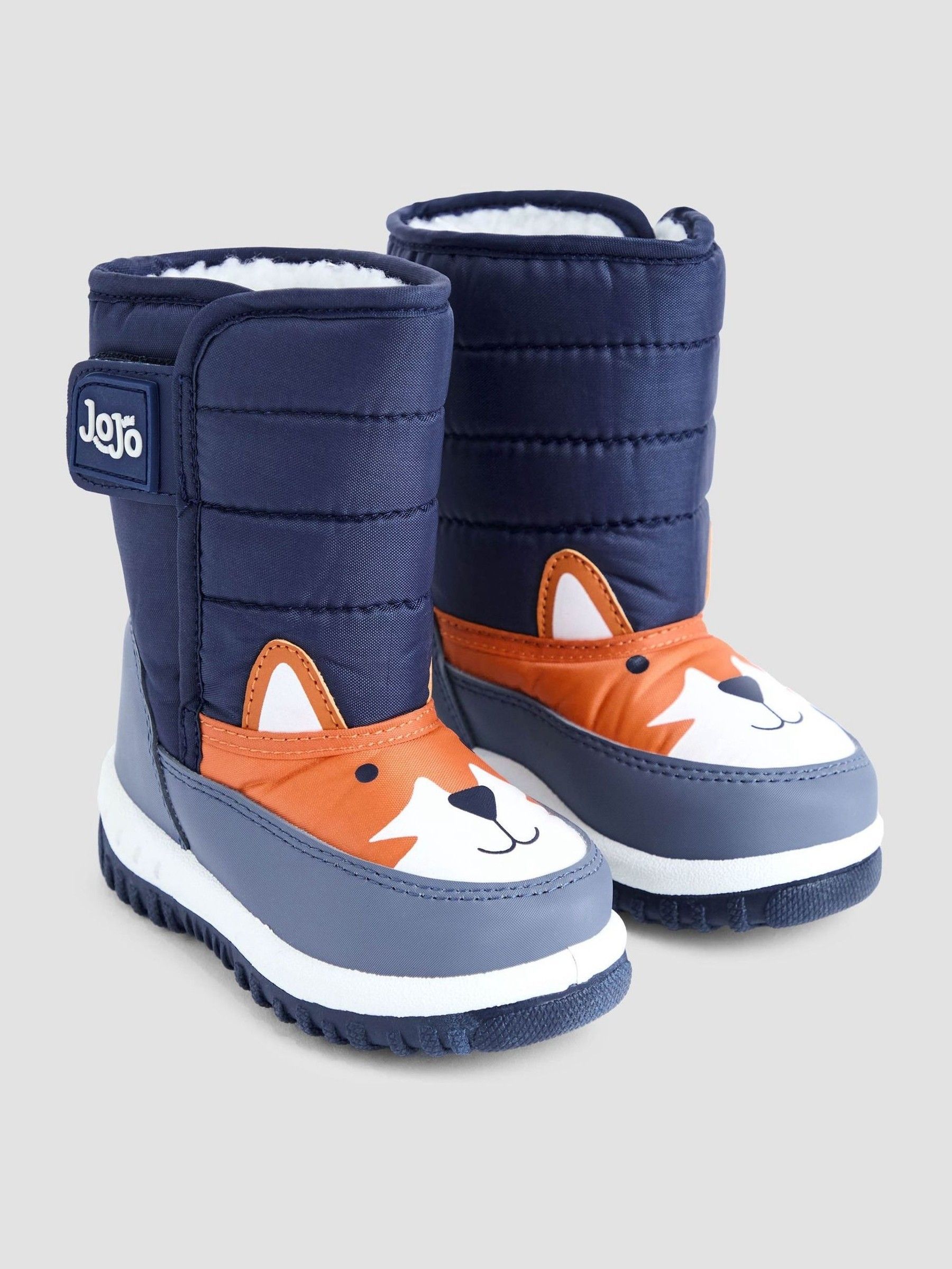 Navy Fox Cosy Snow Boots (F70310) | £29.50 - £32.50