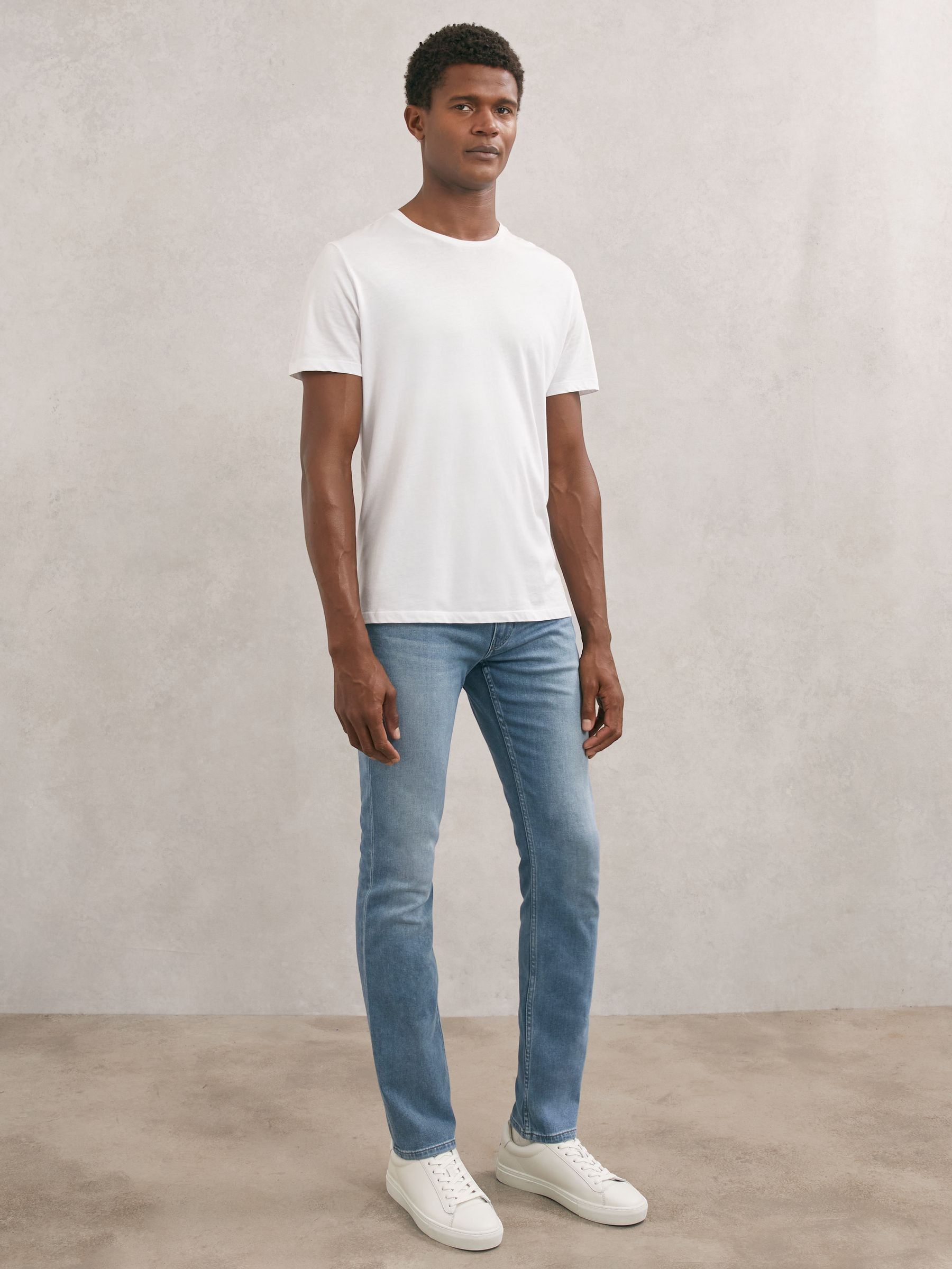 Paige Slim Fit Stretch Jeans in Kenney Blue (F70331) | £250
