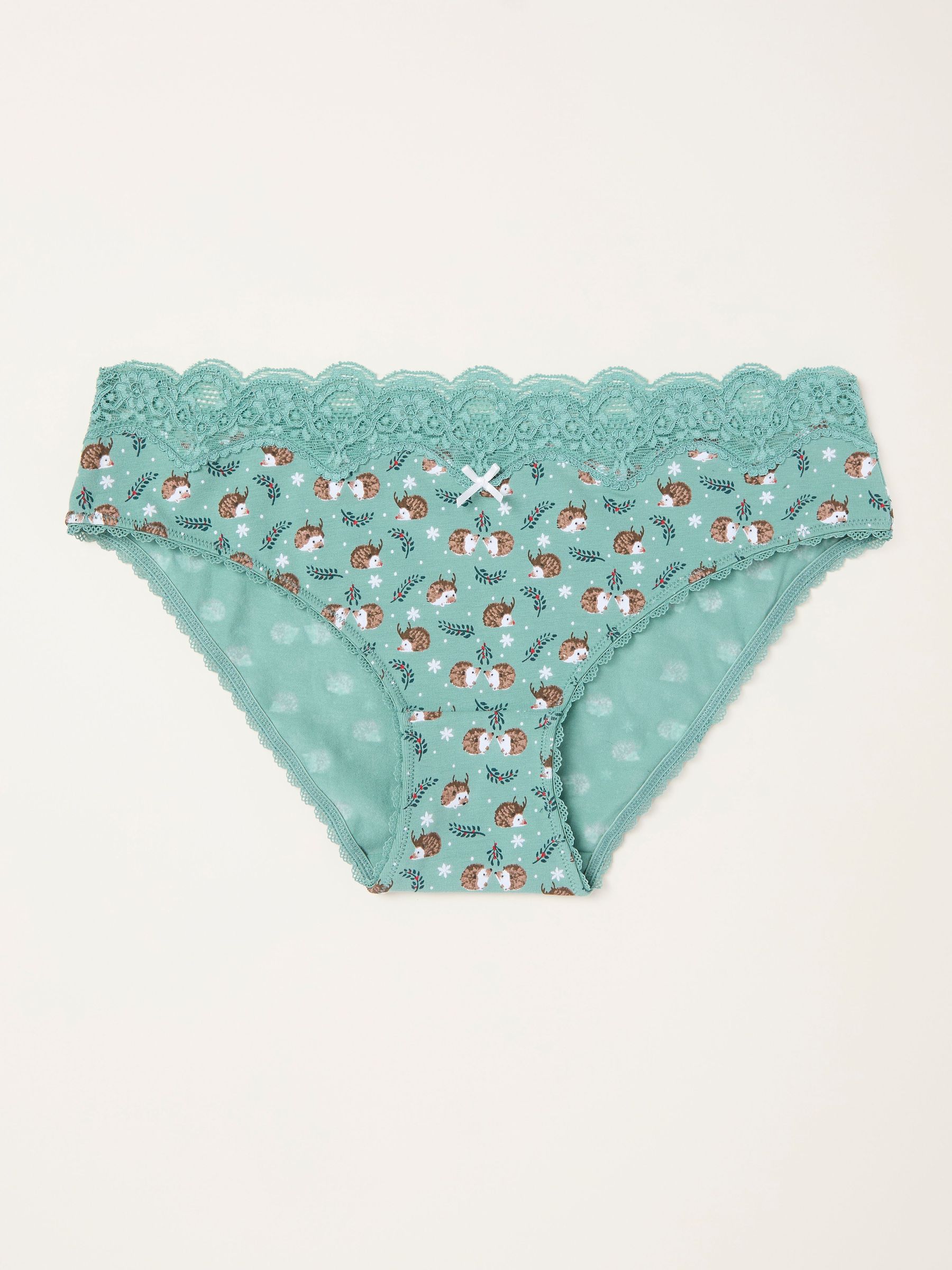 Green Haze Festive Hedgehog Classic Knickers (F71075) | £9