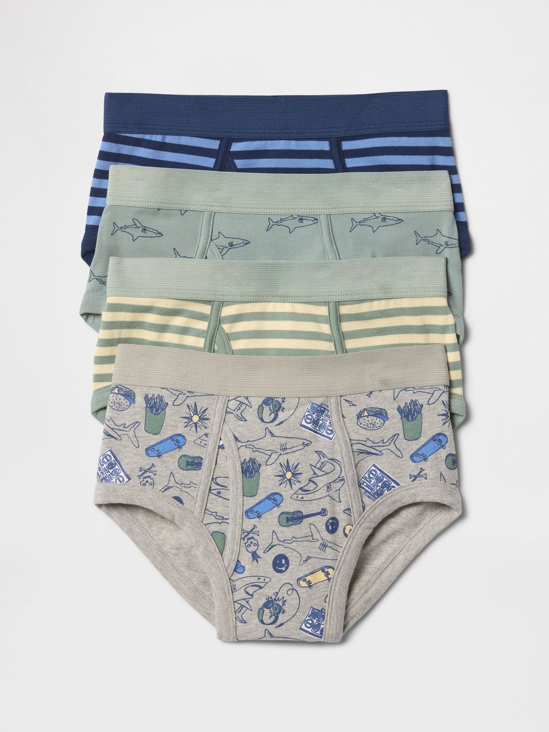 Green Briefs 4-Pack (F71896) | £18