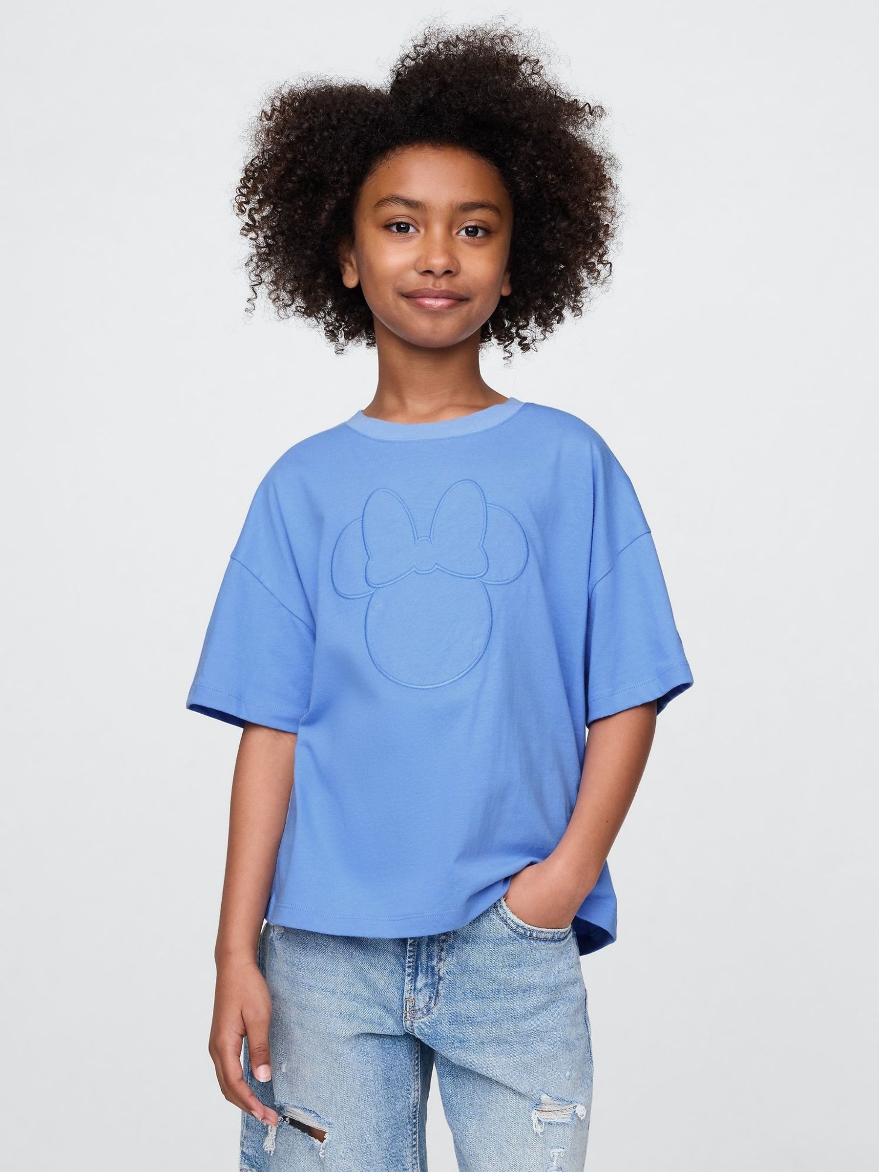 Blue Minnie Mouse Disney Oversized Graphic T-Shirt (4-13yrs) (F72083) | £16