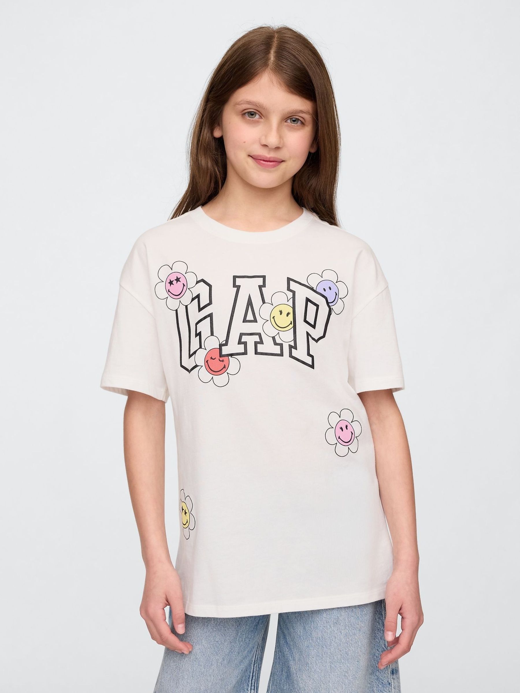 White Graphic Logo T-Shirt (4-13yrs) (F72085) | £14