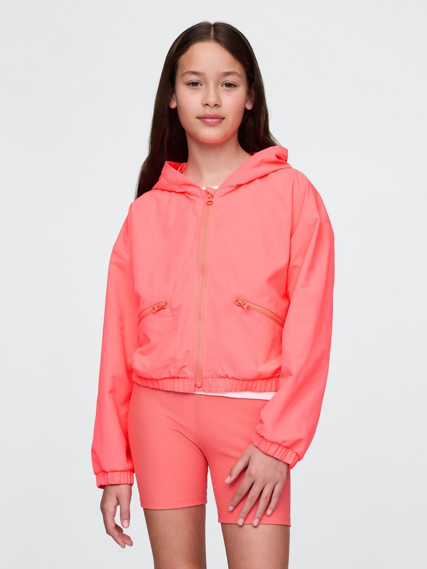 Pink Nylon Windbreaker Jacket (4-13yrs) (F72098) | £40