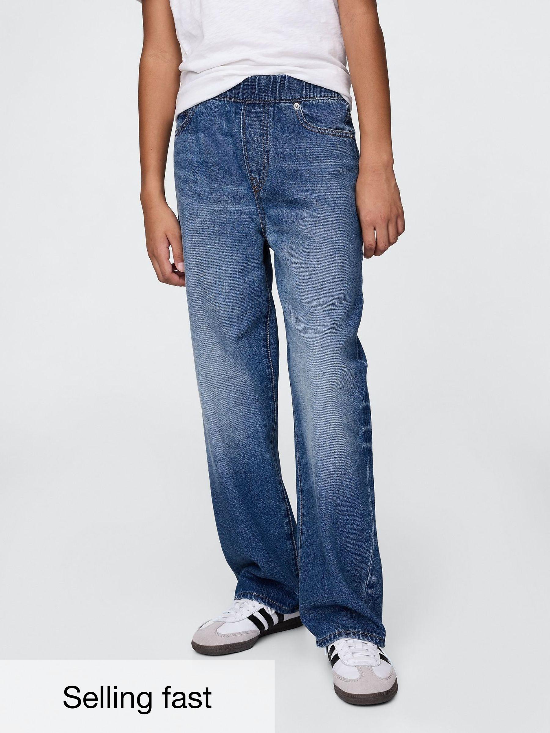 Blue UltraSoft Pull On Baggy Jeans (4-13yrs) (F76866) | £30