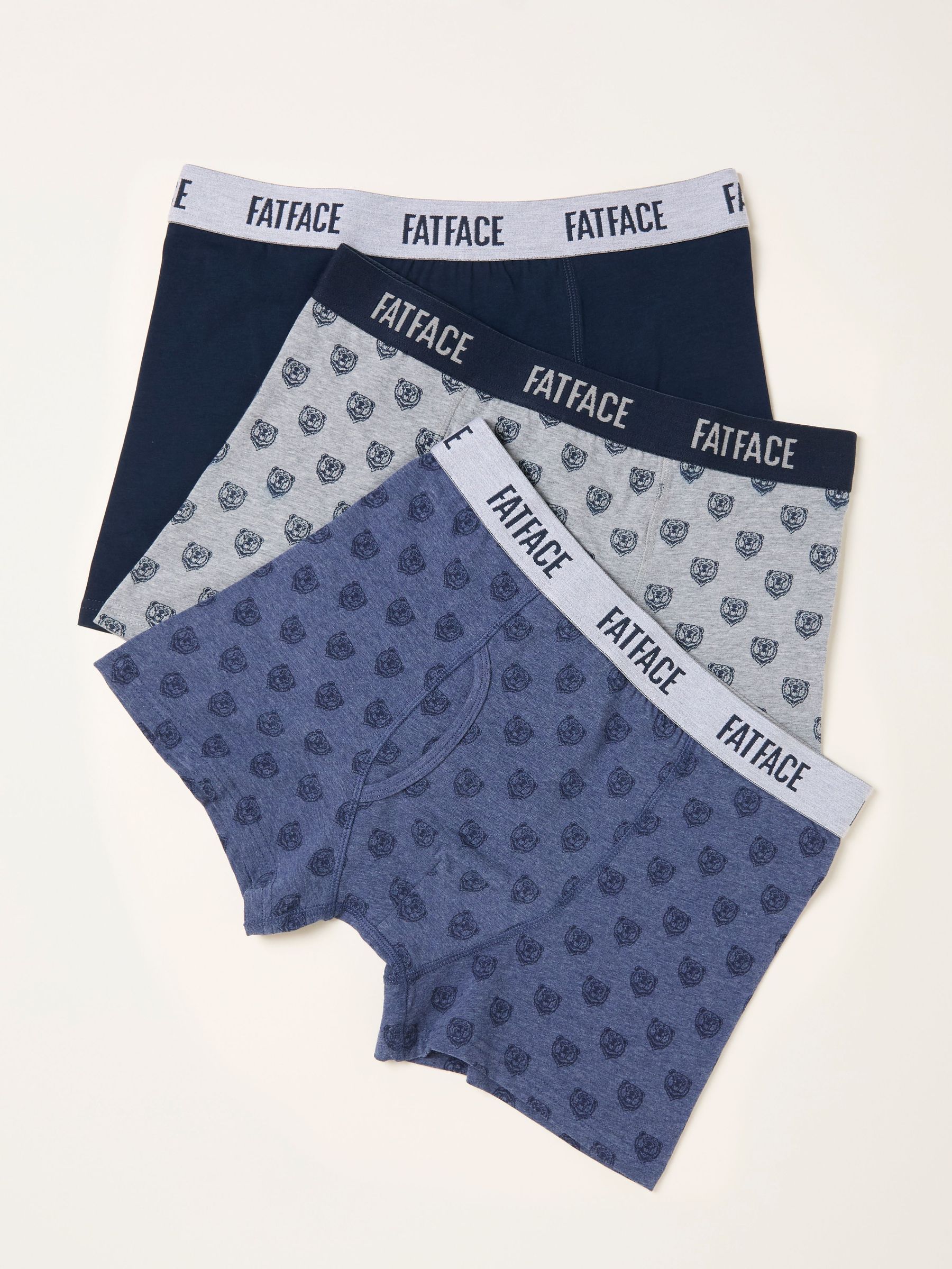 Navy Bear 3 Pack Boxers (F77131) | £30