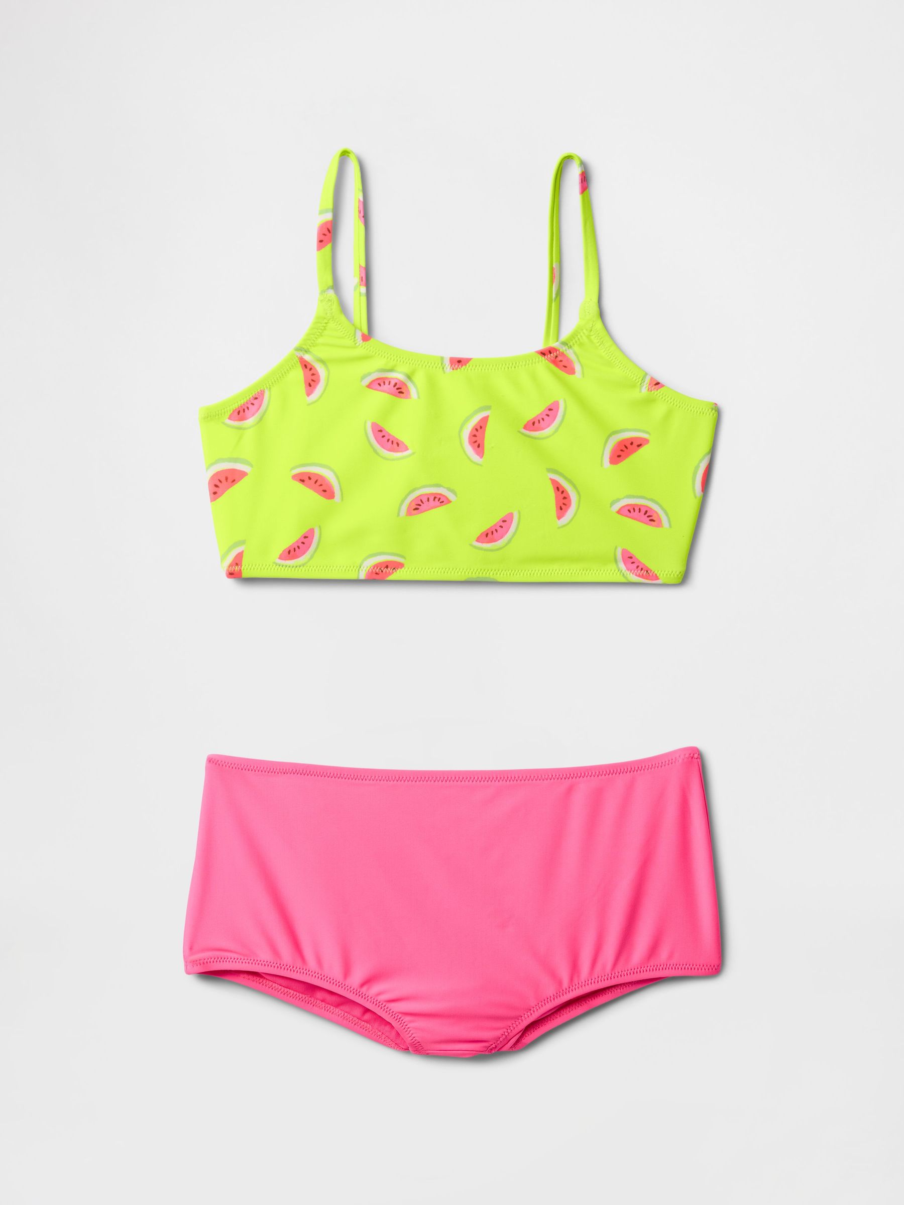 Yellow & Pink Watermelon Two Piece Swimsuit (4-13yrs) (F77145) | £25