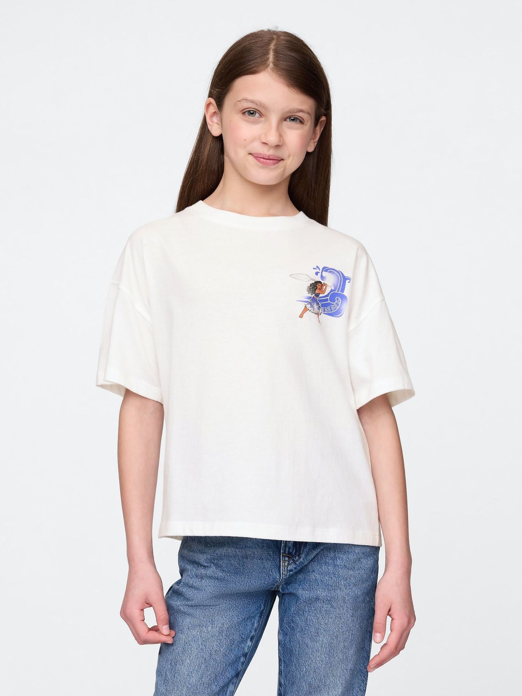 White Disney Moana Graphic T-Shirt (4-13yrs) (F77158) | £16