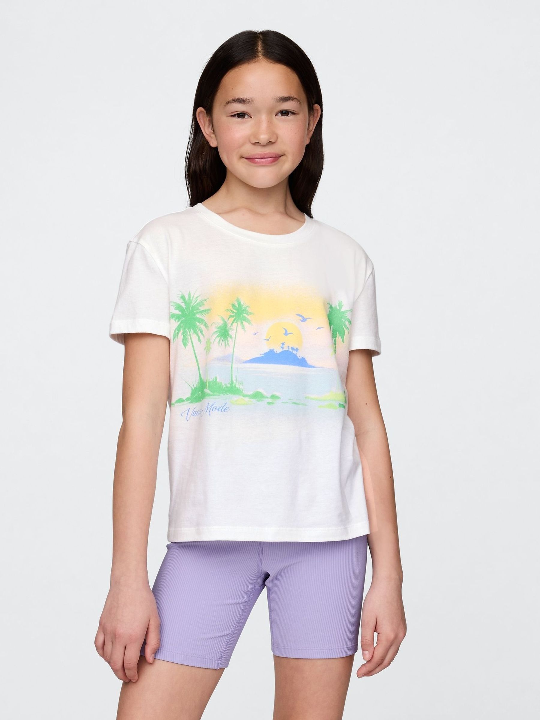 White Short Sleeve Crew Neck Graphic T-Shirt (4-13yrs) (F77178) | £10