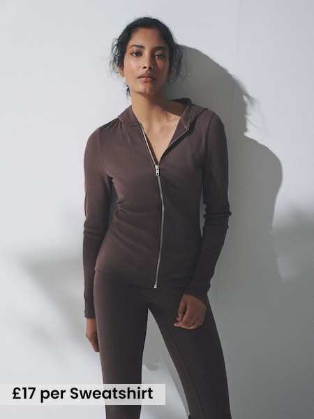 2 Pack Ribbed Zip Cardigans (F77546) | £34
