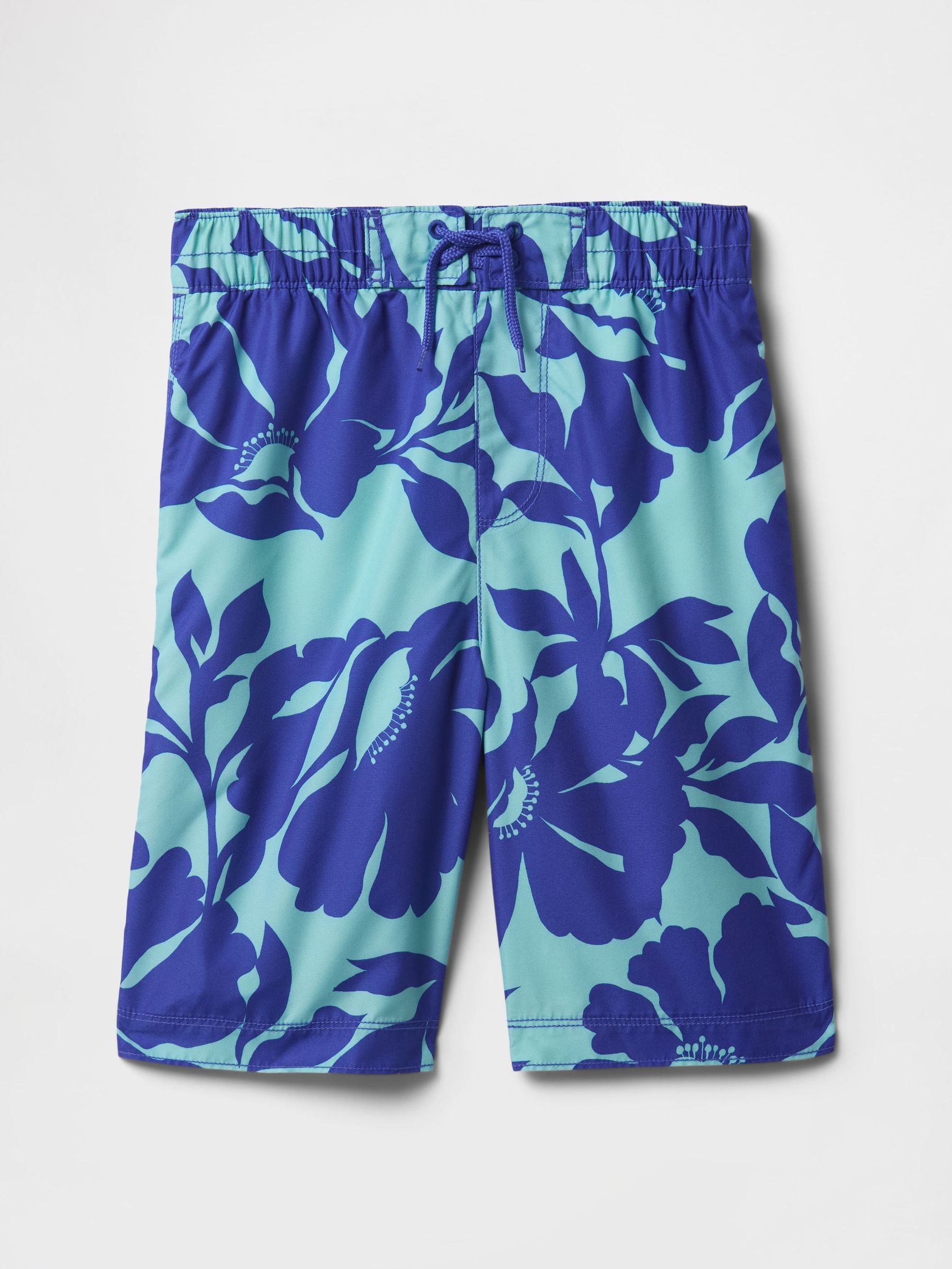 Blue 8" Recycled Swim Trunks (4-13yrs) (F77627) | £20