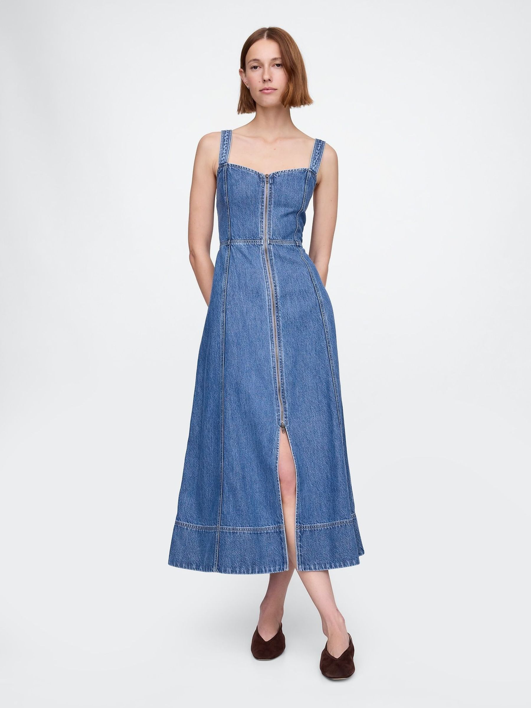 Blue UltraSoft Denim Maxi Dress (F77630) | £60
