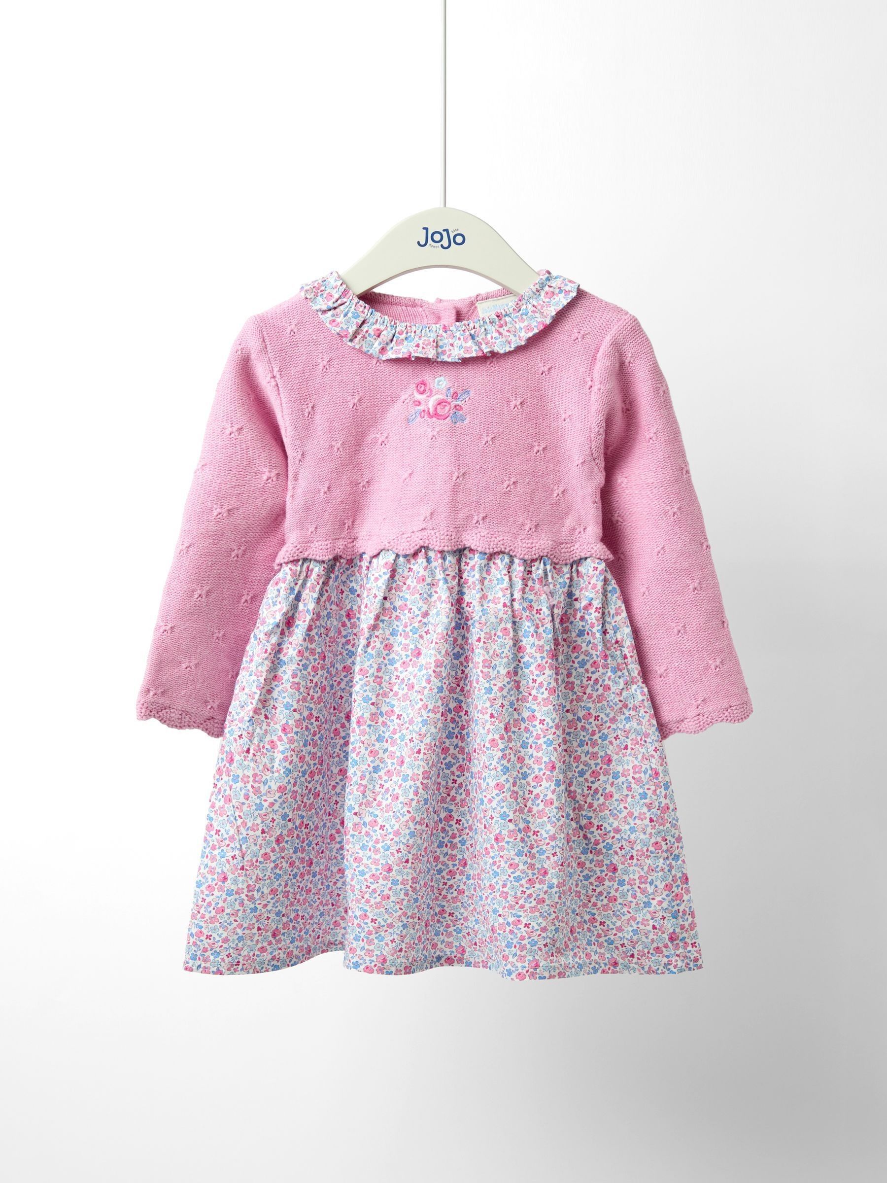 Pink Knitted Combo dress (F78598) | £34 - £40