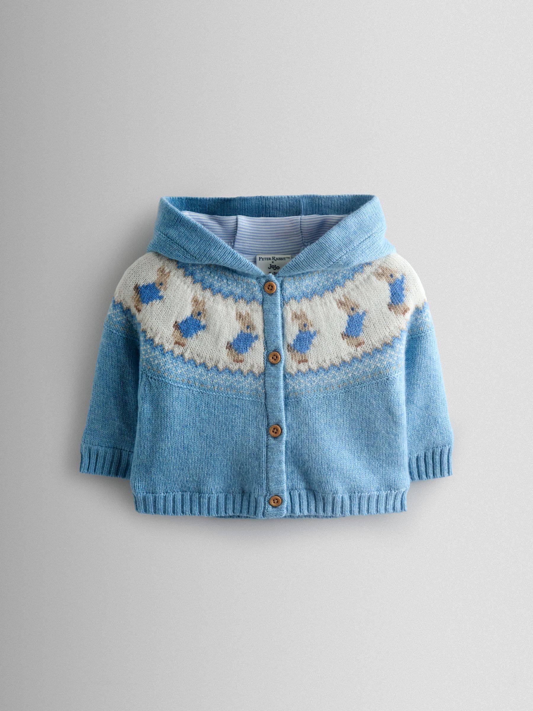 Blue Fair Isle Knit Cardigan (F78601) | £28 - £29