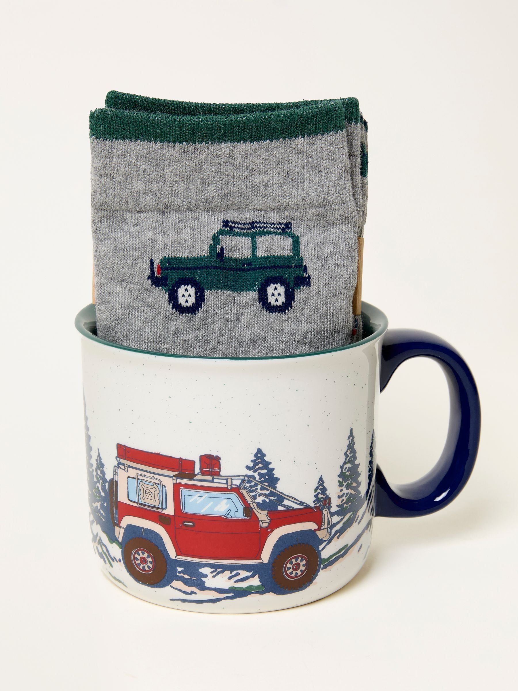 Grey Off Roader Socks In A Mug (F78751) | £18.50
