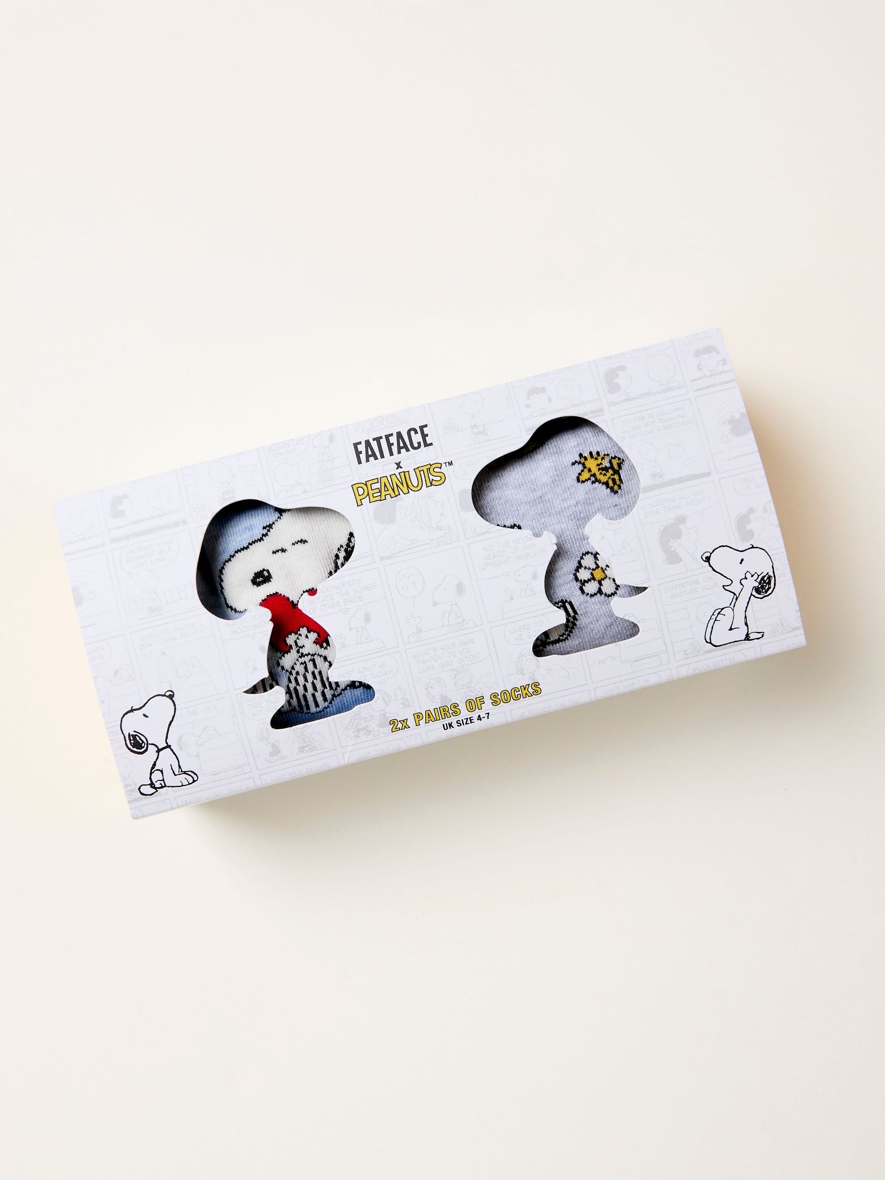 Multi Two Pack Snoopy Socks in a Box (F78838) | £14