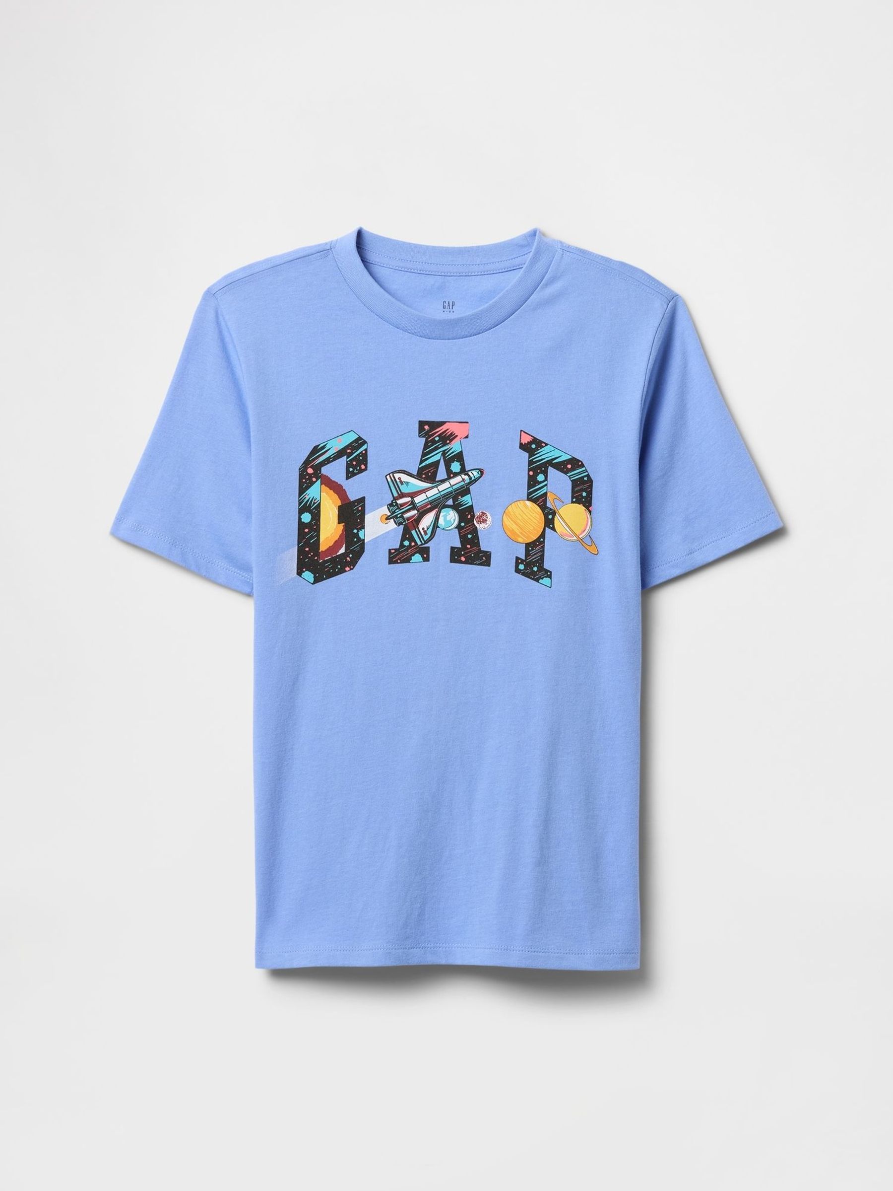Blue Space Graphic Logo T-Shirt (4-13yrs) (F79378) | £10