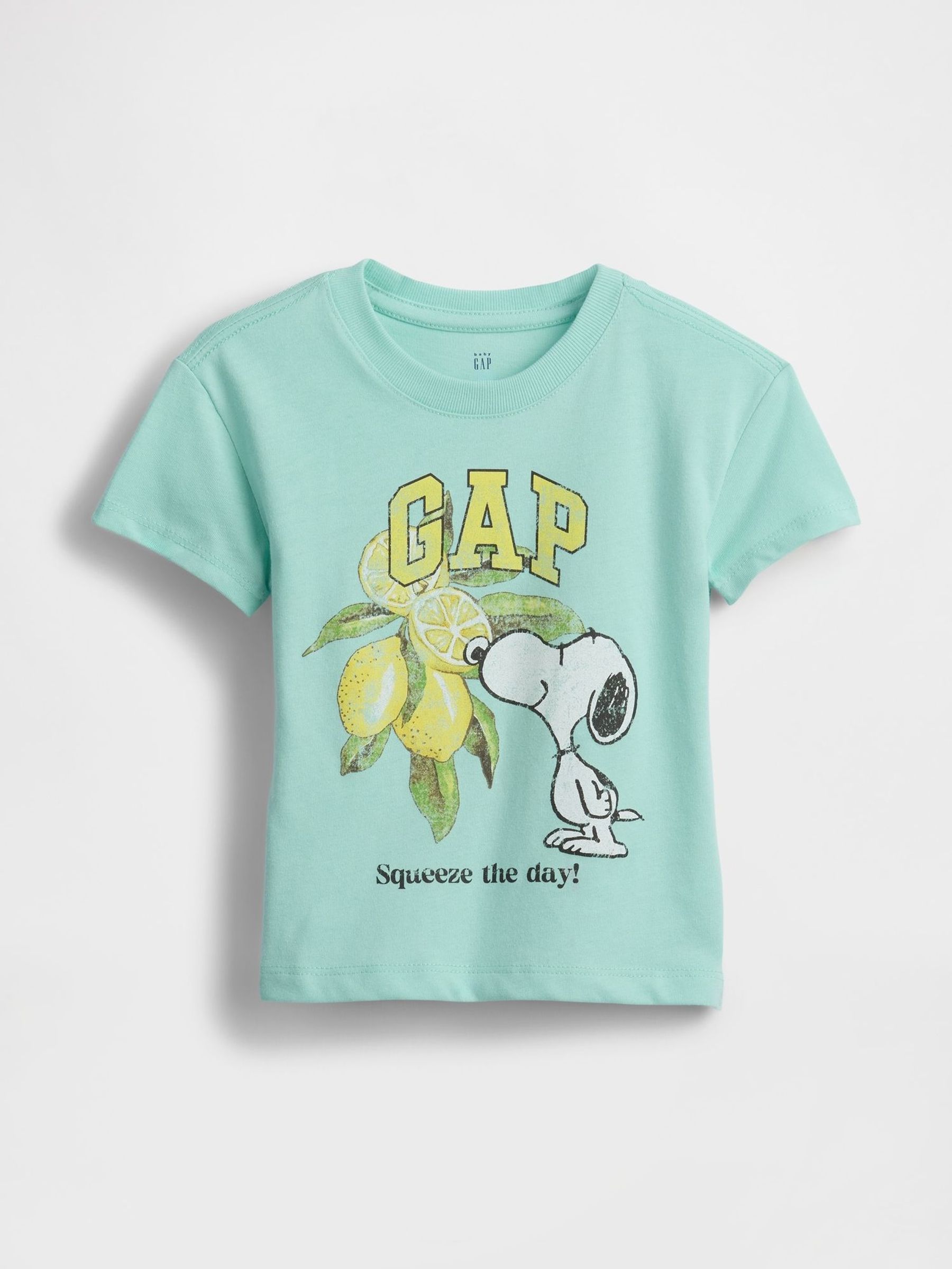 Green Lemon Snoopy Short Sleeve T-Shirt (6mths-5yrs) (F79693) | £18
