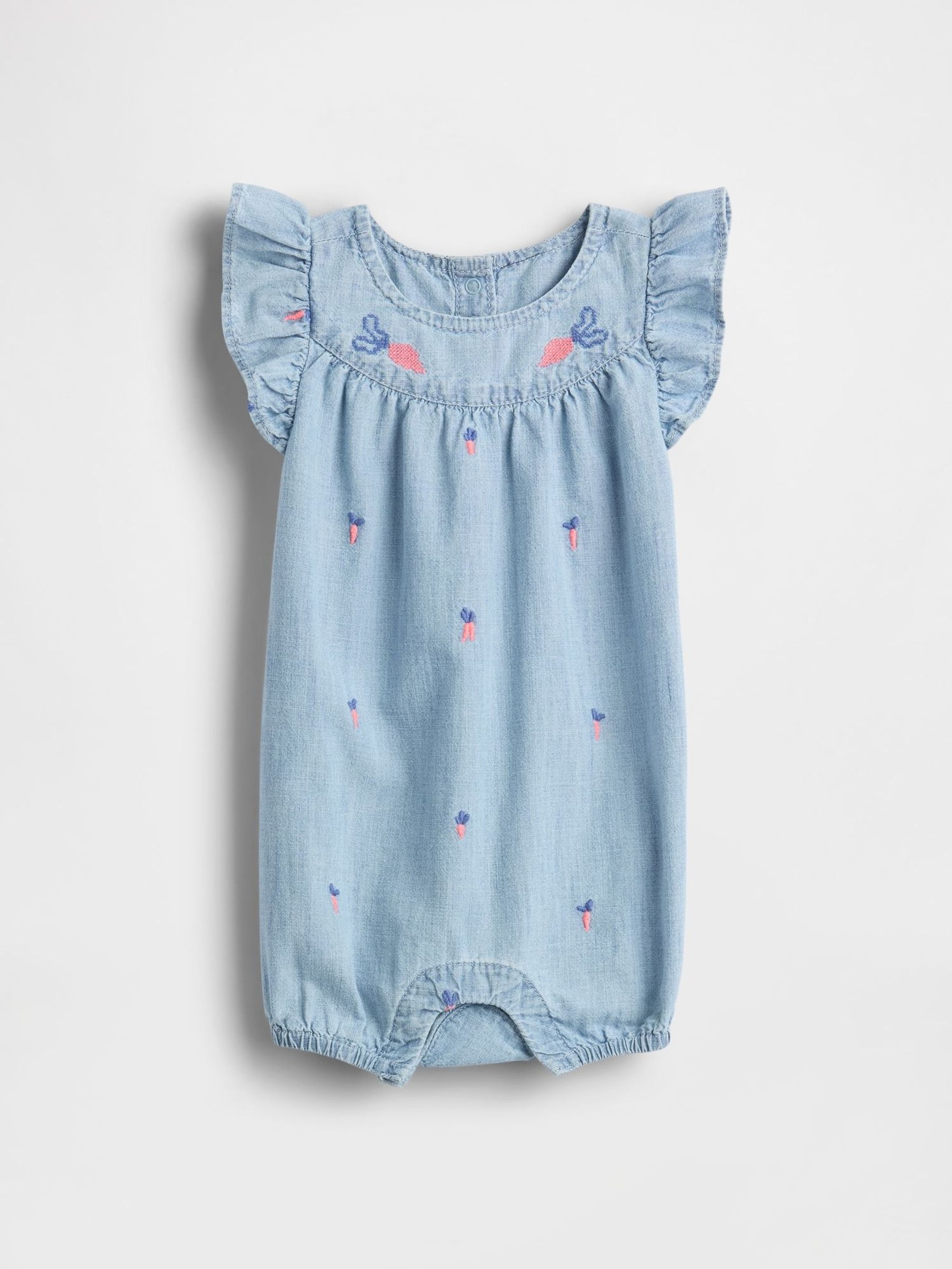 Blue Peter Rabbit Chambray Shorty One-Piece (Newborn-24mths) (F79696) | £30