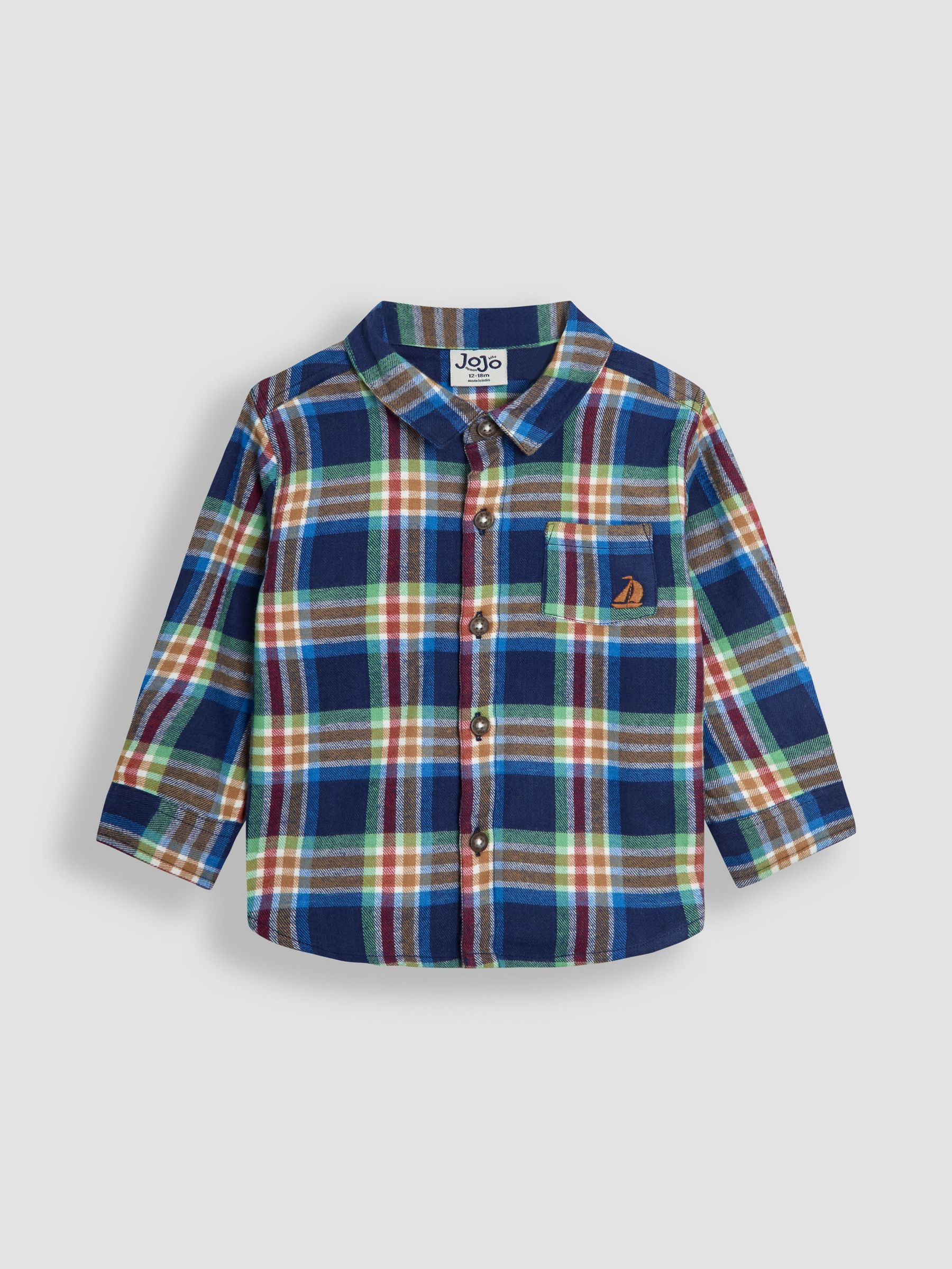 Navy Blue Gingham Shirt (F79738) | £22 - £25