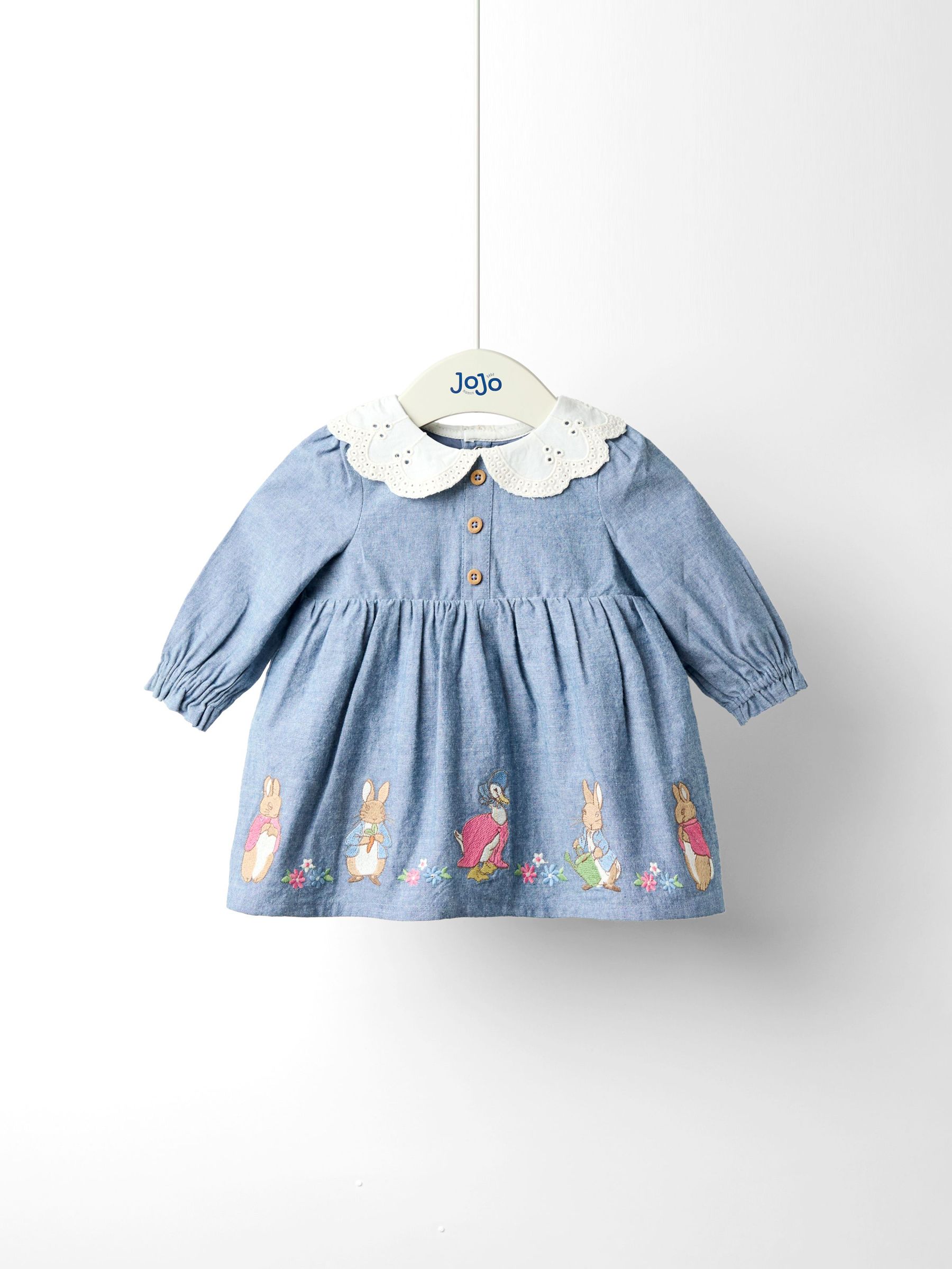 Denim Chambray Collared Dress (F81948) | £31 - £33