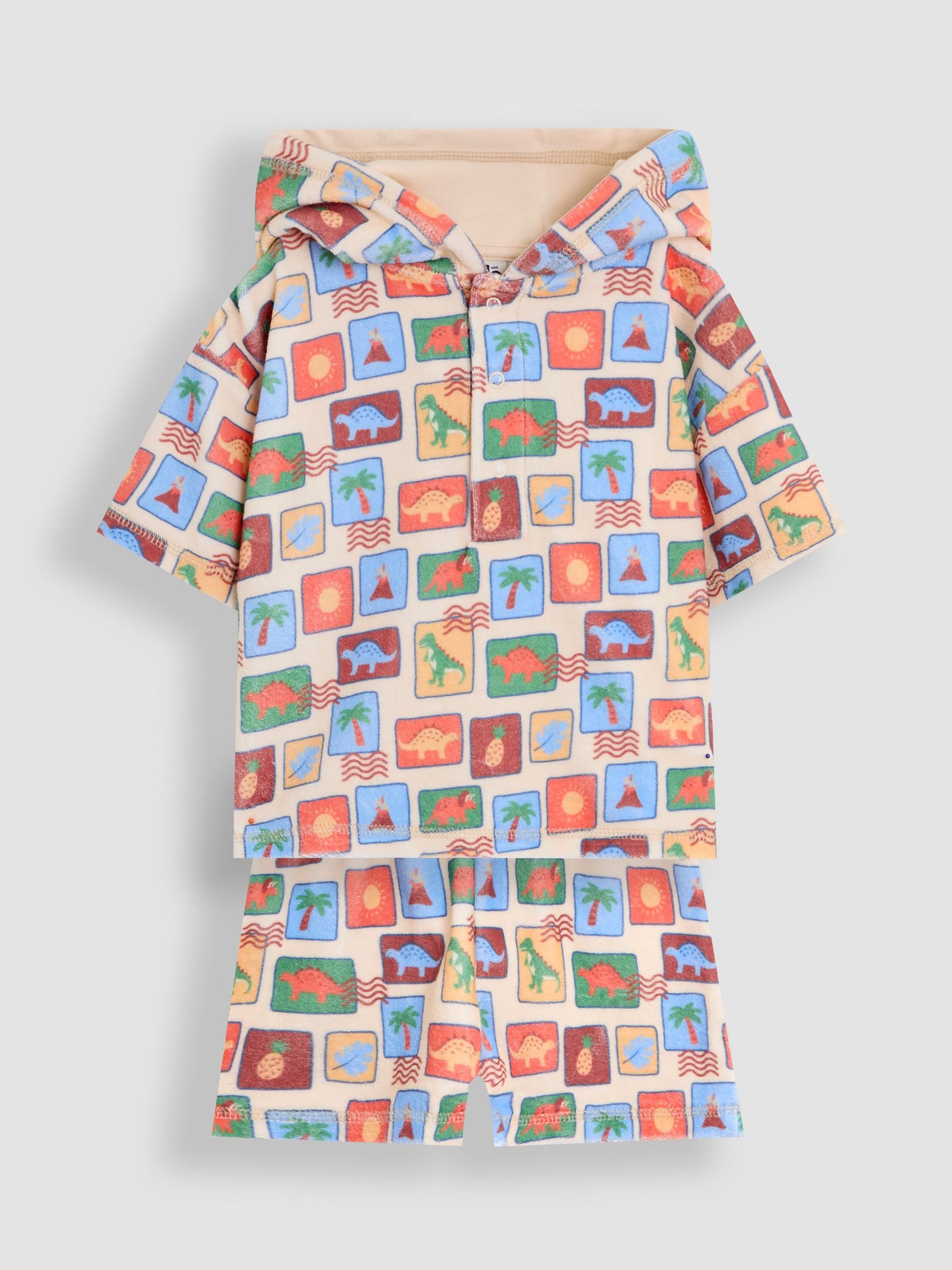Stone Dinosaur Towelling 2 Piece (F81951) | £27 - £28