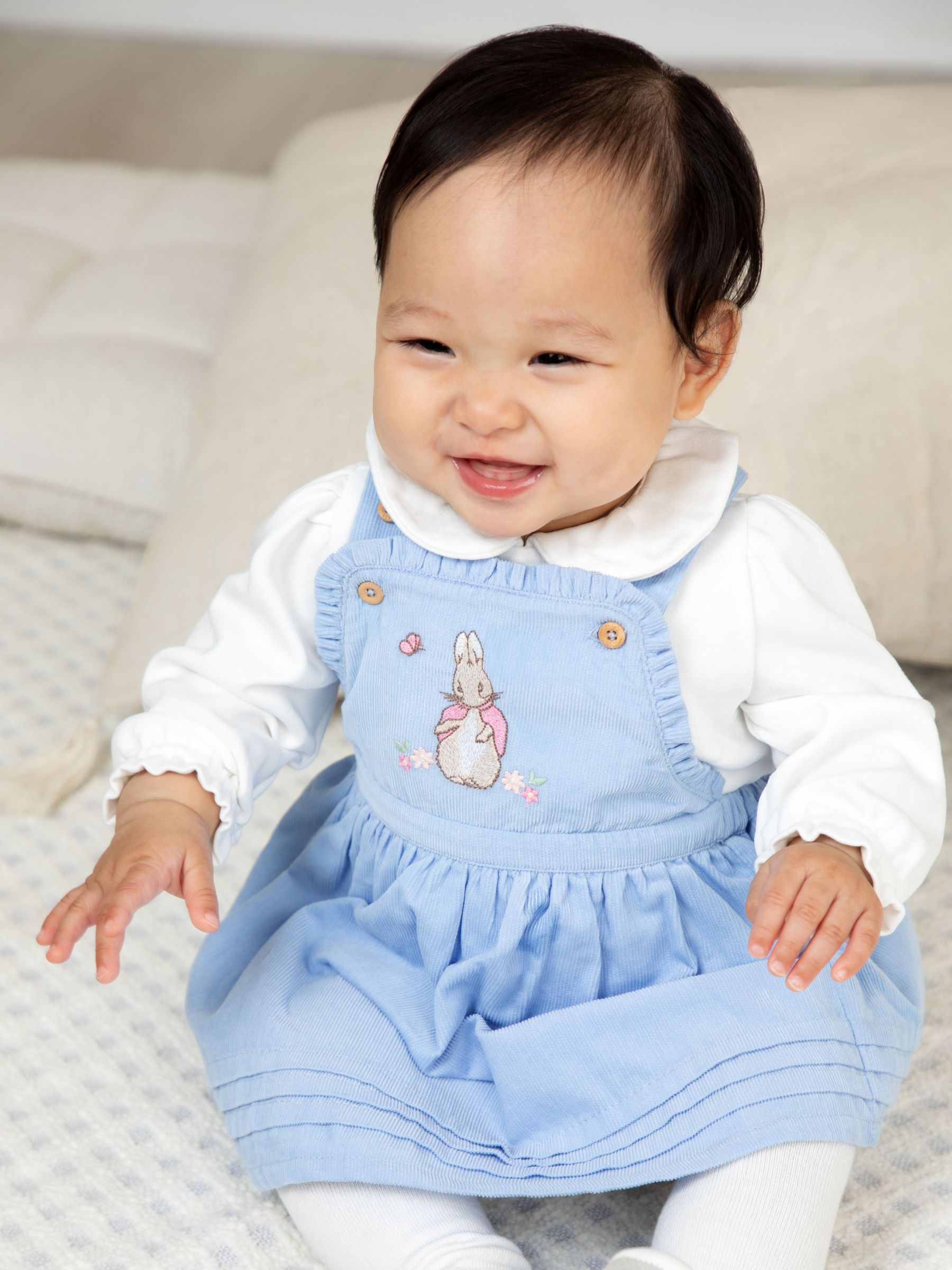 Blue Pinafore Dress & Body Set (F81952) | £34 - £36