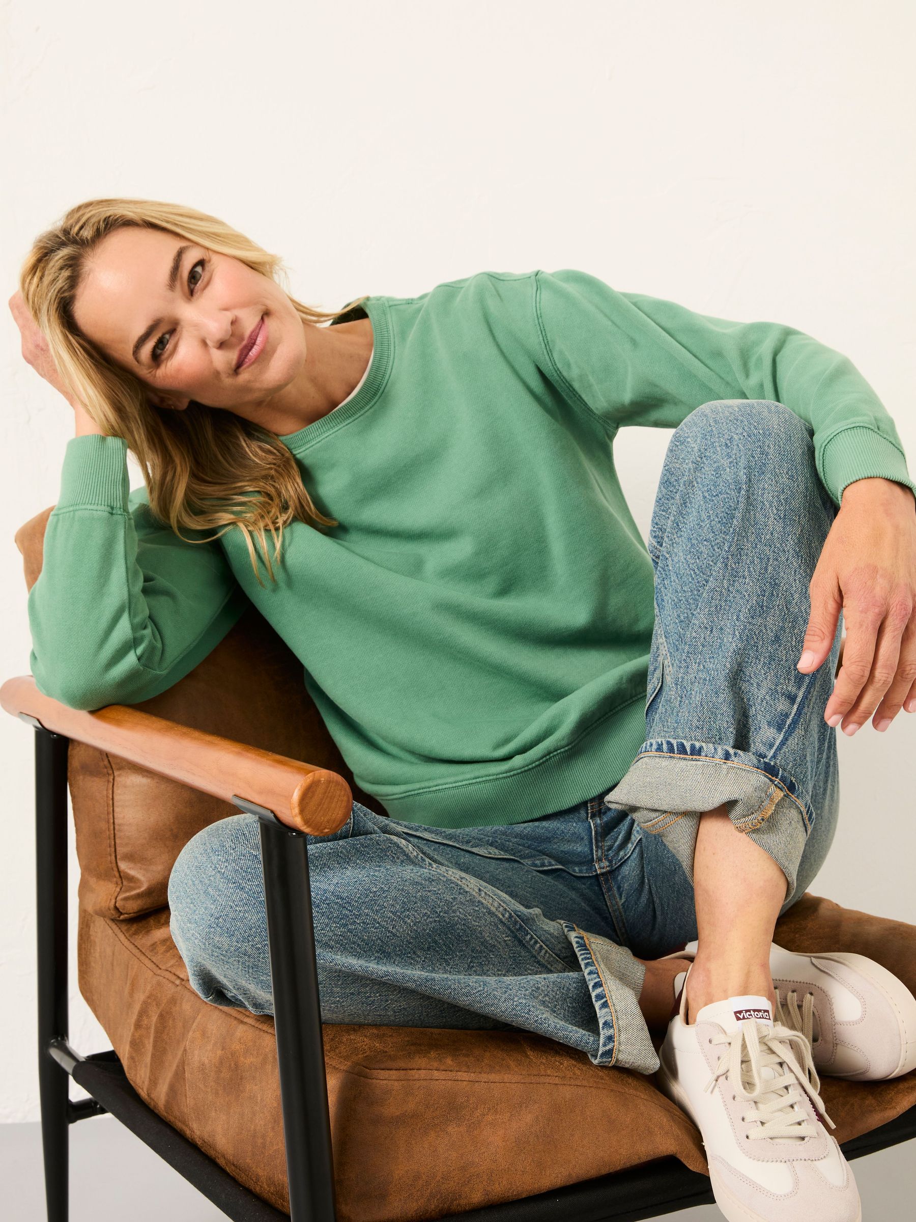 Georgia Jade Green Crew Sweatshirt (F82432) | £42