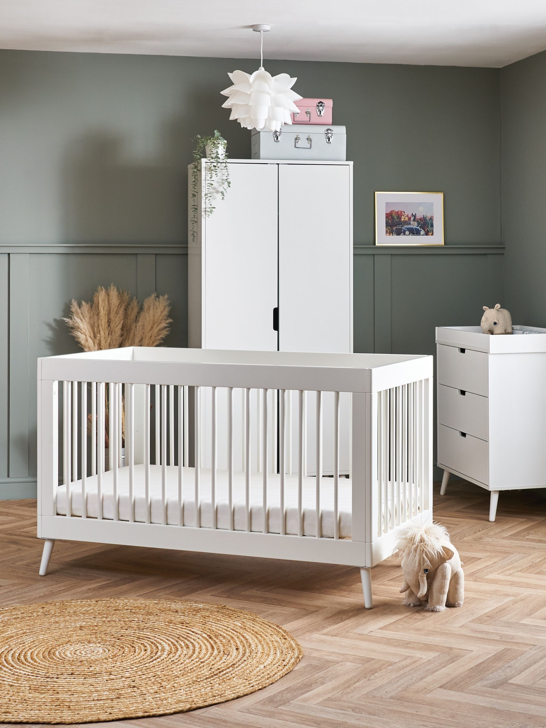 Obaby Nordic White Maya 3 Piece Nursery Furniture Set (F82845) | £880