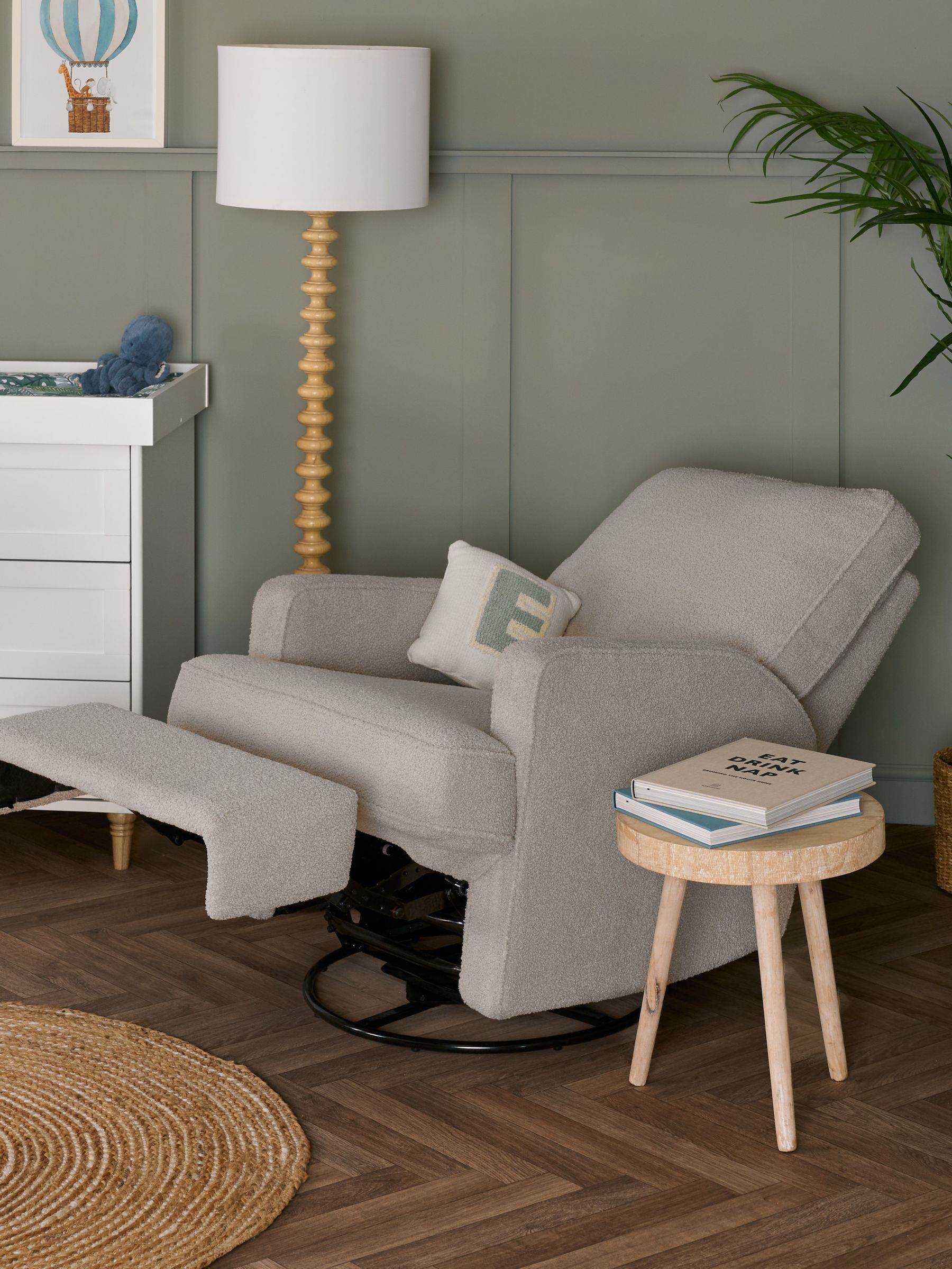Obaby Truffle Madison Electric Recliner Nursing Chair (F82850) | £750