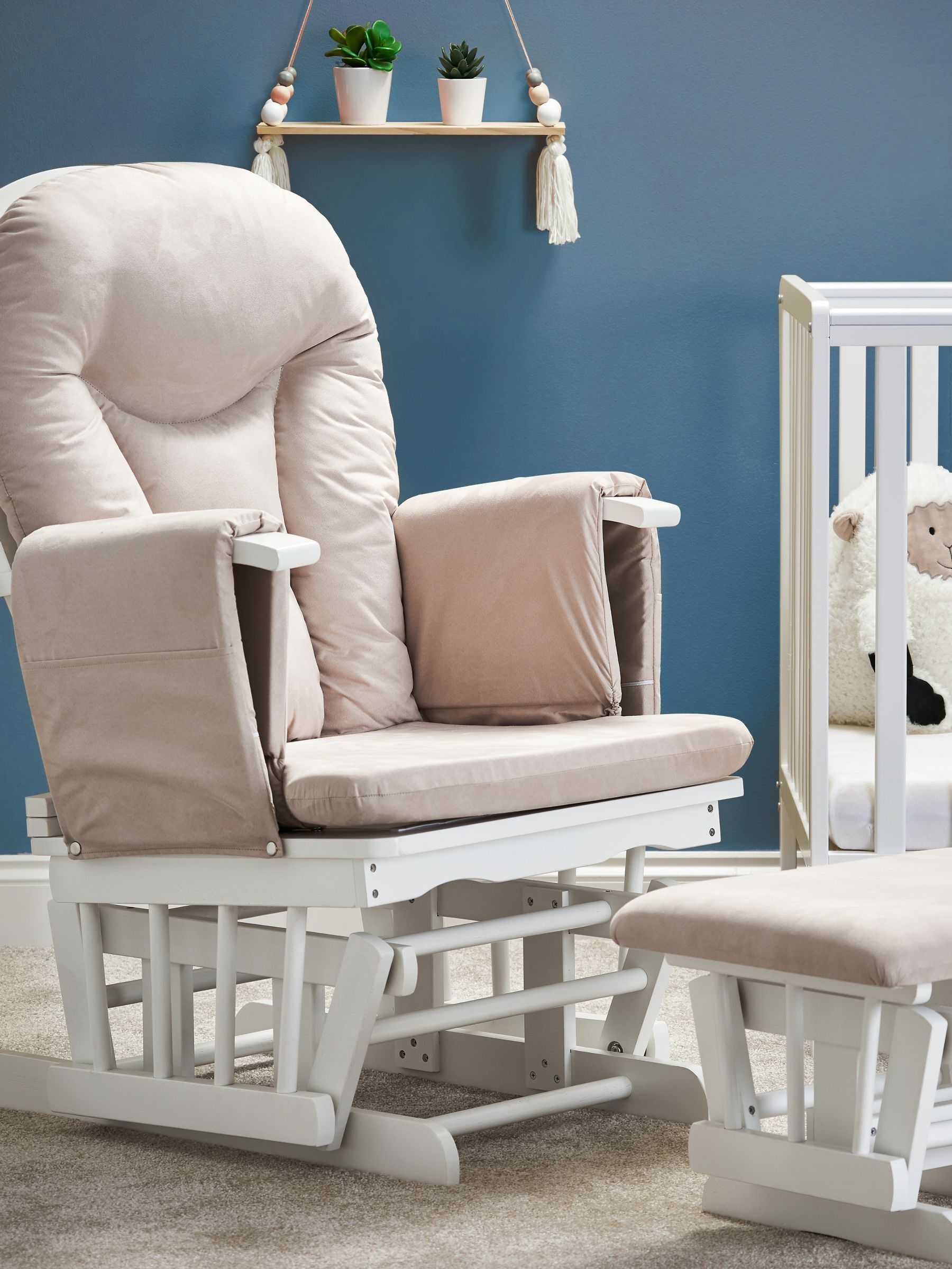 Obaby Sand Reclining Glider Nursing Chair And Stool (F82853) | £250