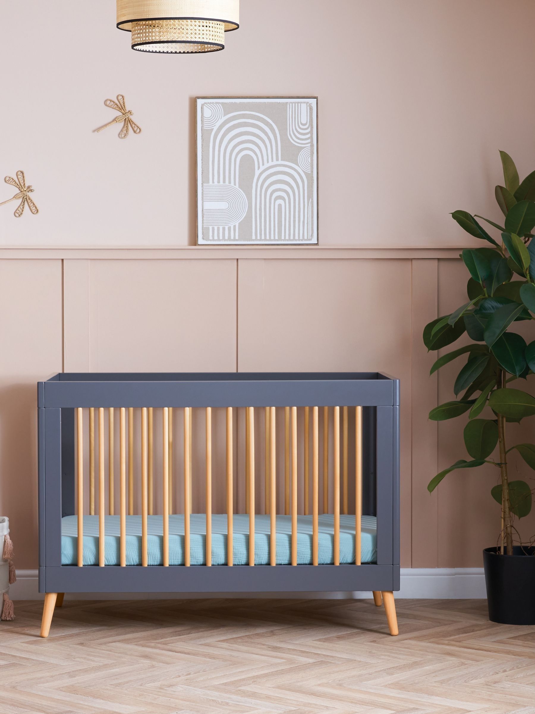 Obaby Grey Small Maya Cot Bed (F82866) | £285
