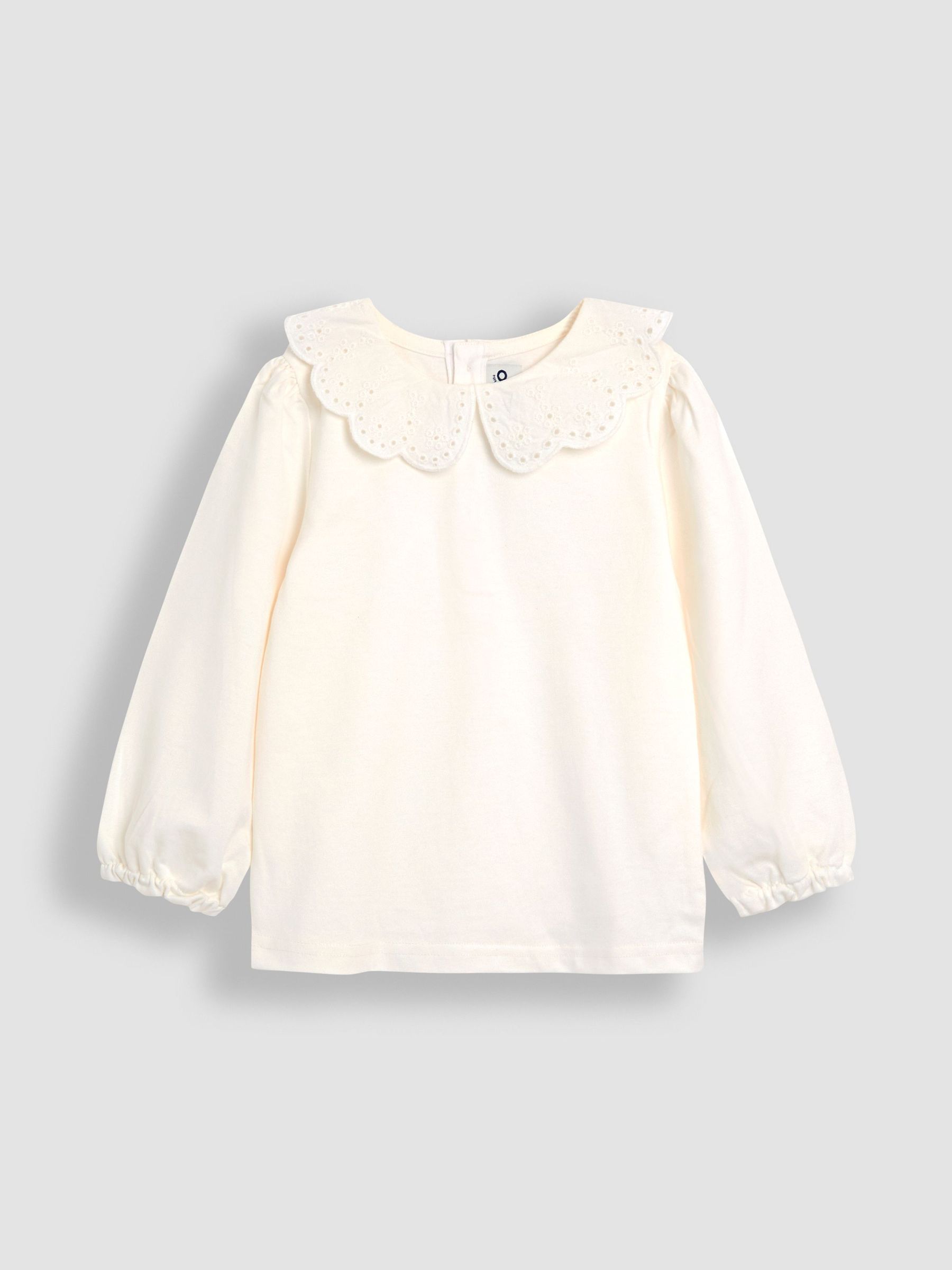Cream Top With Broderie Collar (F86098) | £14 - £17