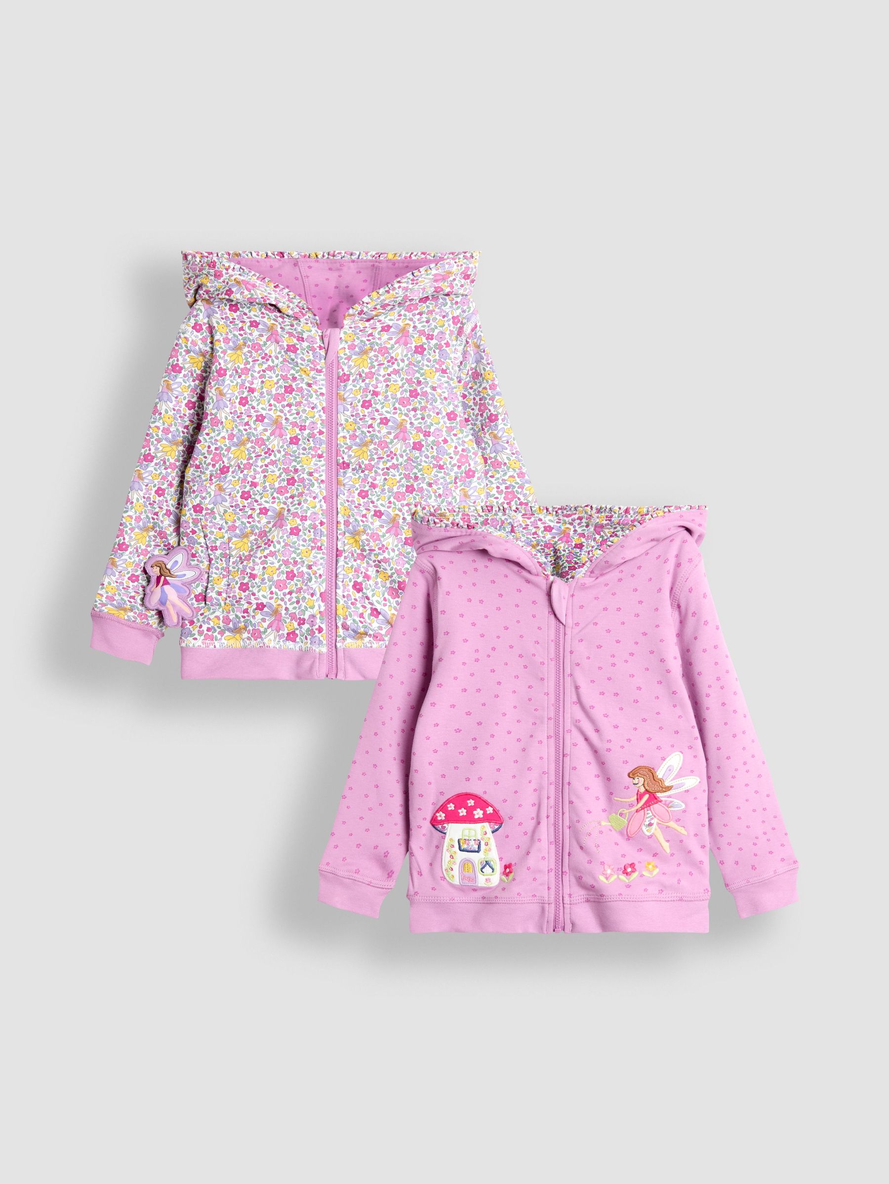Purple Appliqué Reversible Hoodie (F86309) | £27 - £30