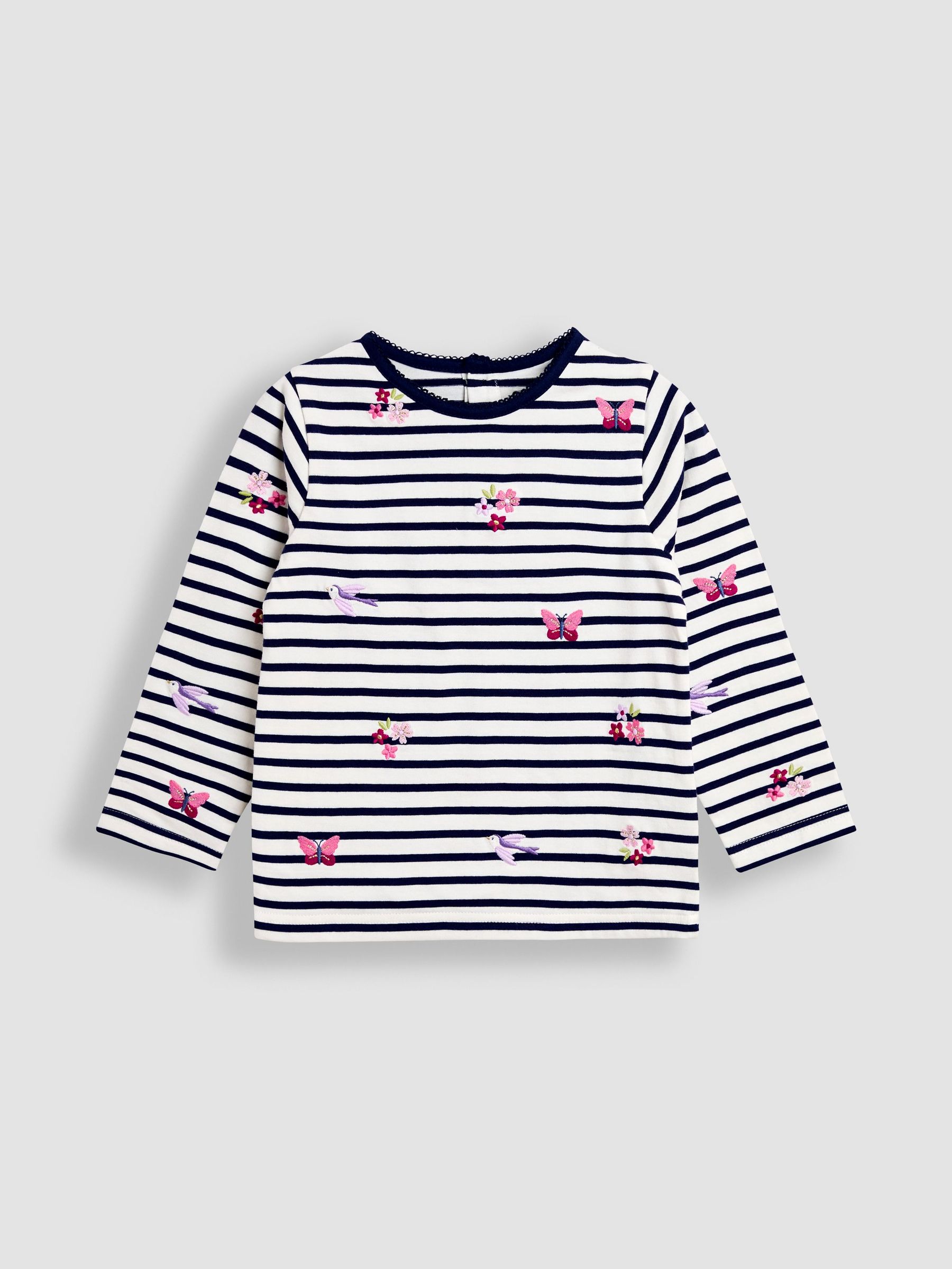 Blue Embroidered Top (F86349) | £15 - £18