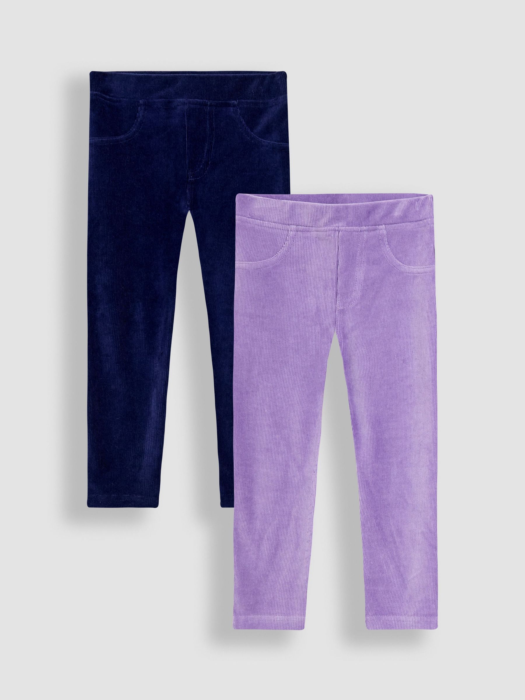 Purple Light 2-Pack Jersey Cord Jeggings (F86358) | £23 - £26