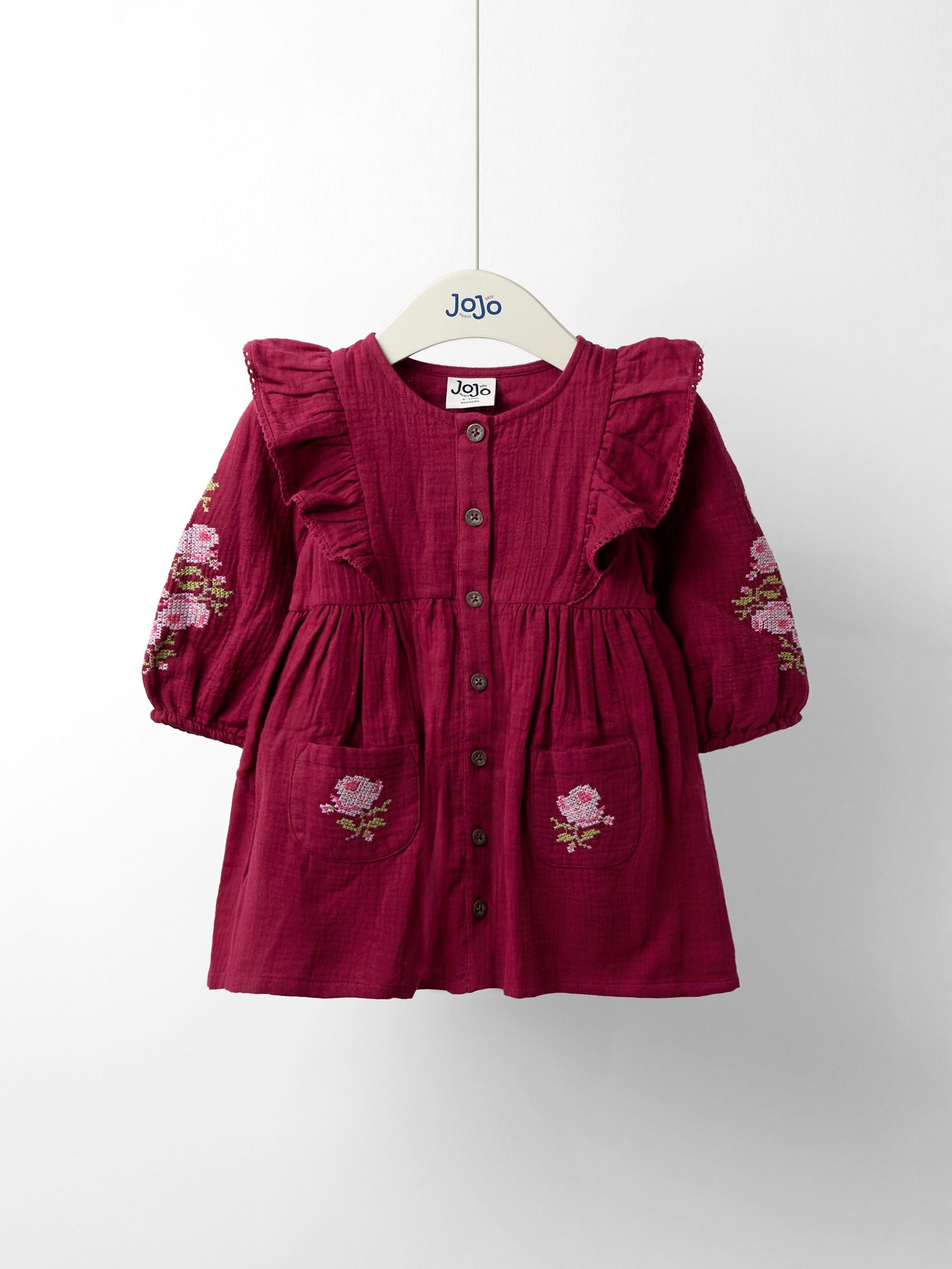 Purple Embroidered Dress (F86375) | £26 - £29