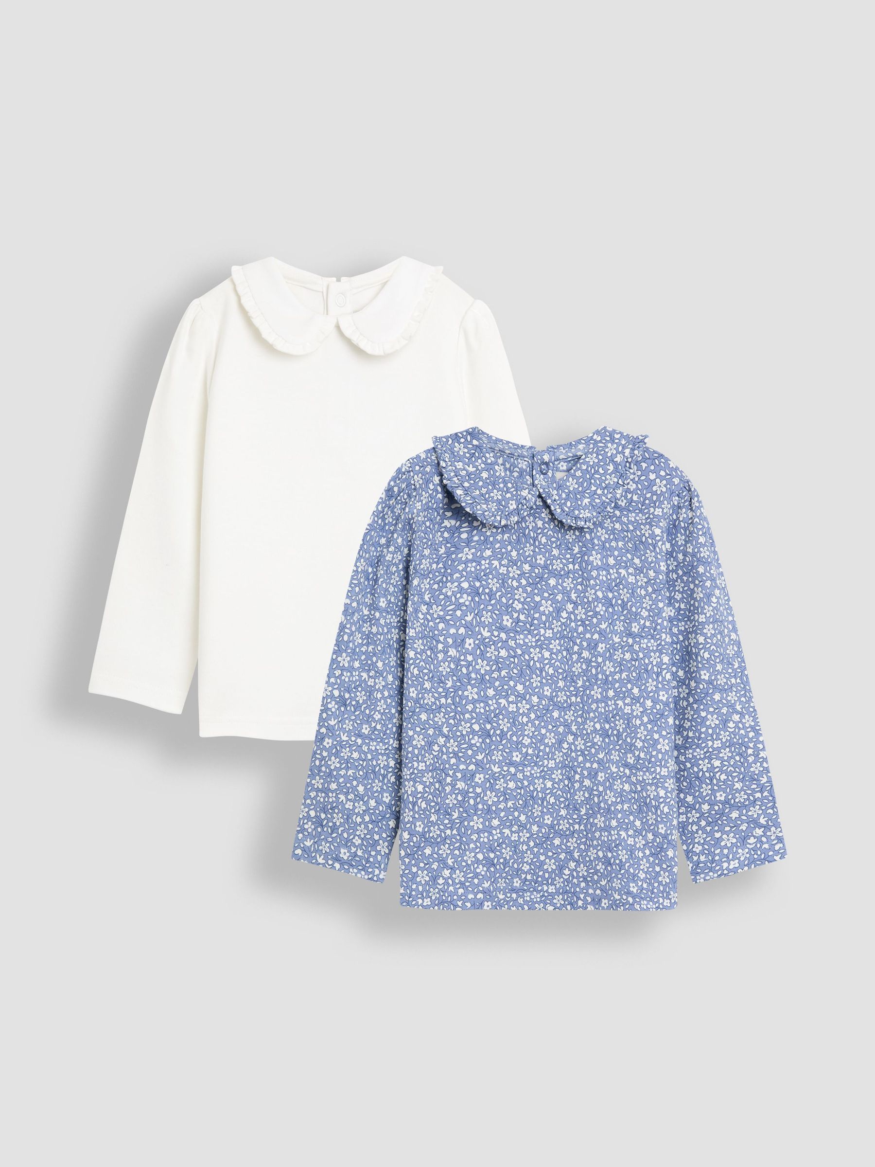 Blue 2-Pack Printed Collar Tops (F86426) | £21 - £24